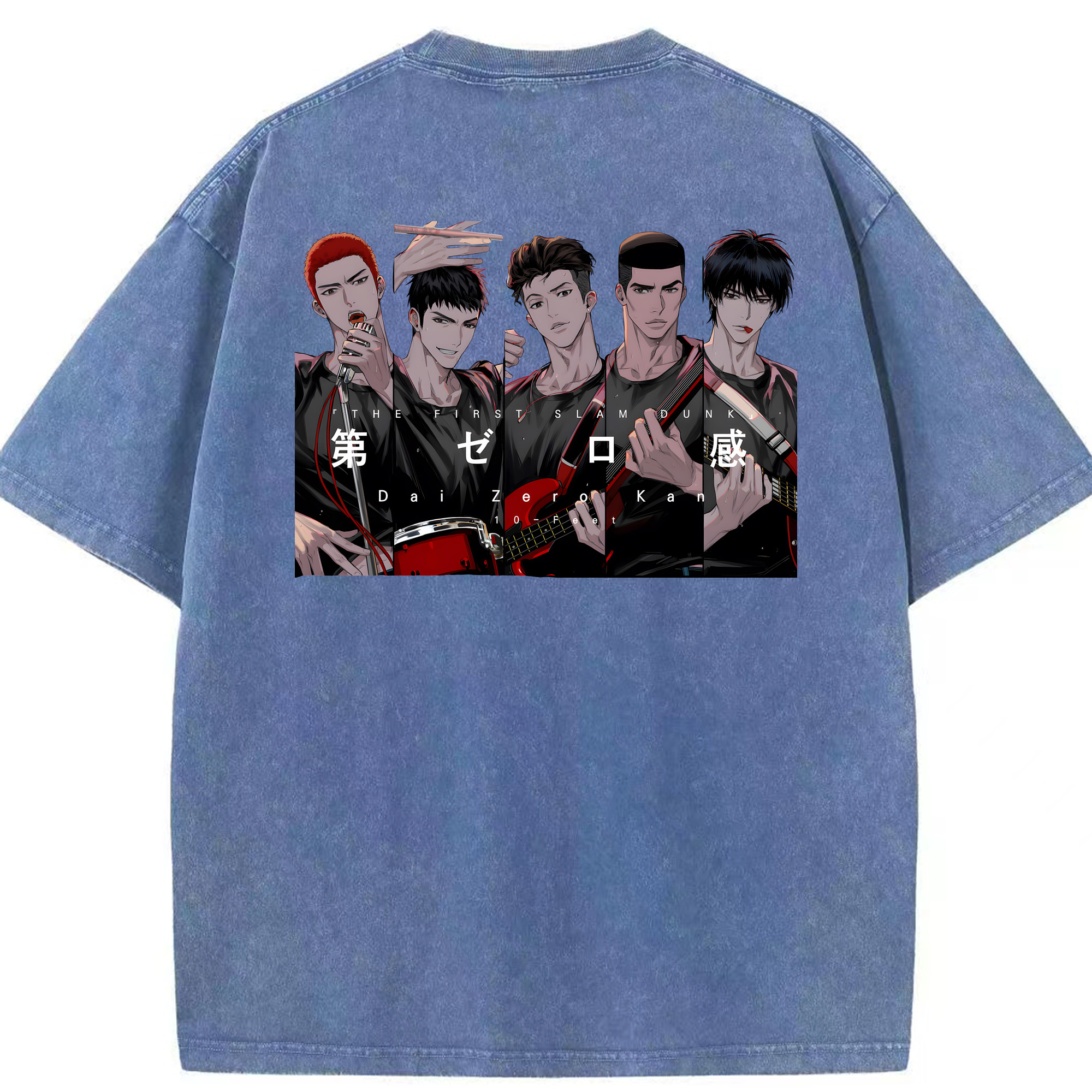 （画像用） SLAM DUNK／スラムダンク 綿100% ヴィンテージ風 半袖Tシャツ（背面プリント）