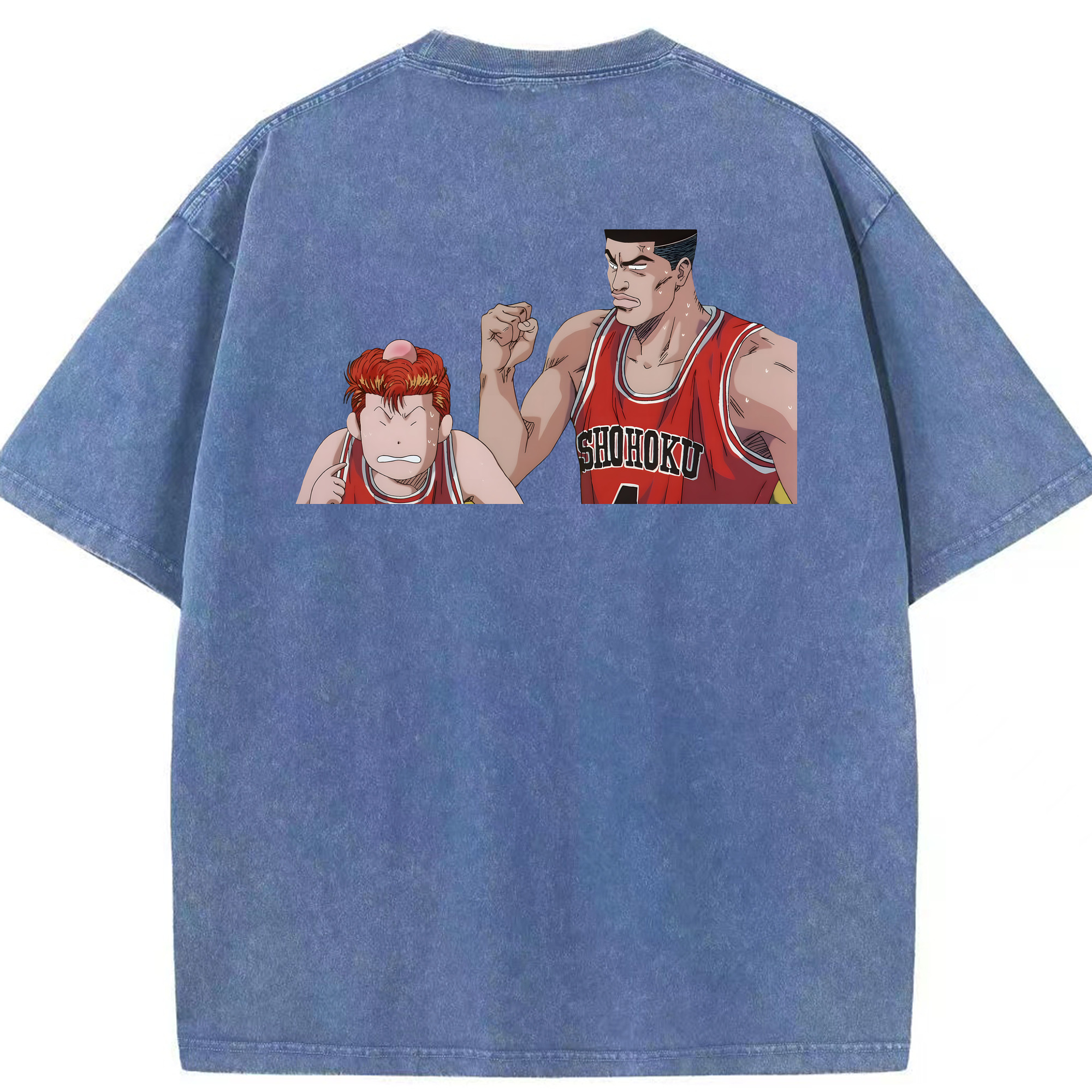 （画像用） SLAM DUNK／スラムダンク 綿100% ヴィンテージ風 半袖Tシャツ（背面プリント）