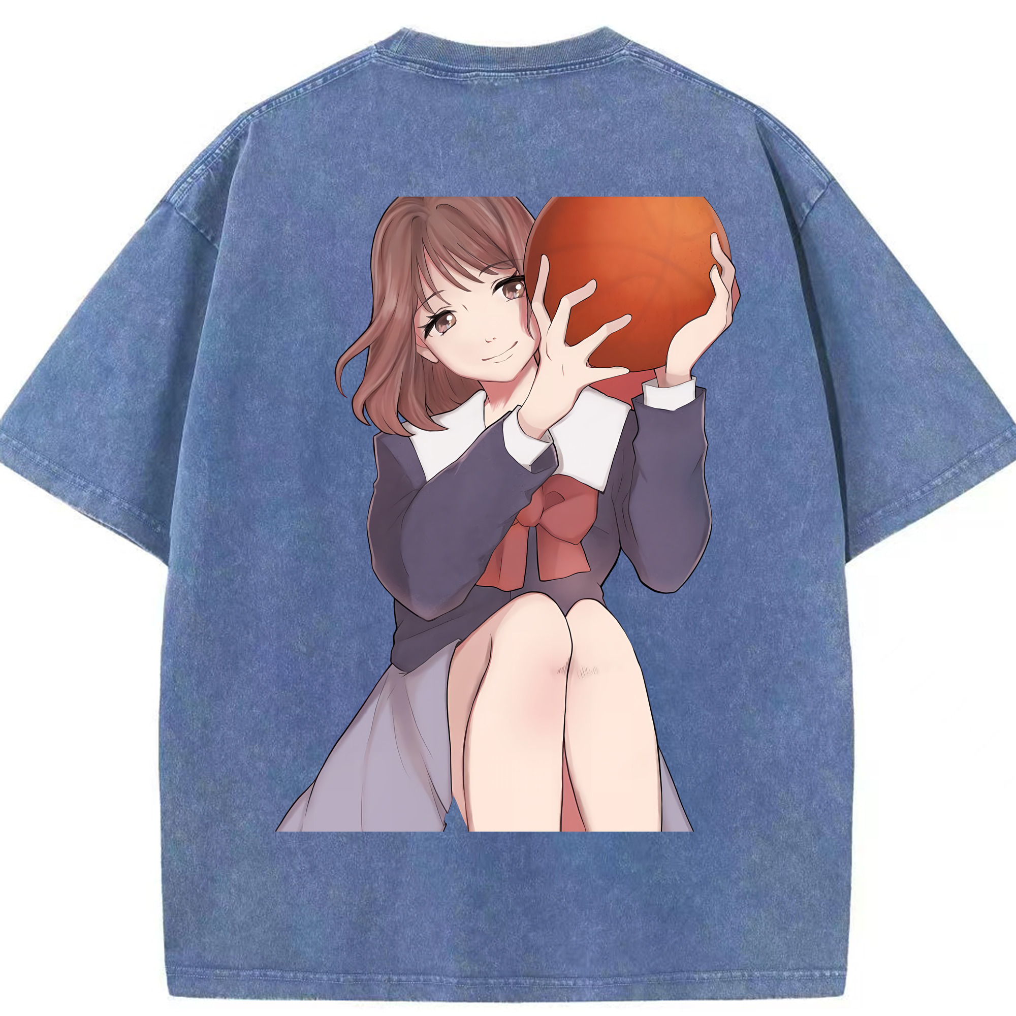 （画像用） SLAM DUNK／スラムダンク 綿100% ヴィンテージ風 半袖Tシャツ（背面プリント）