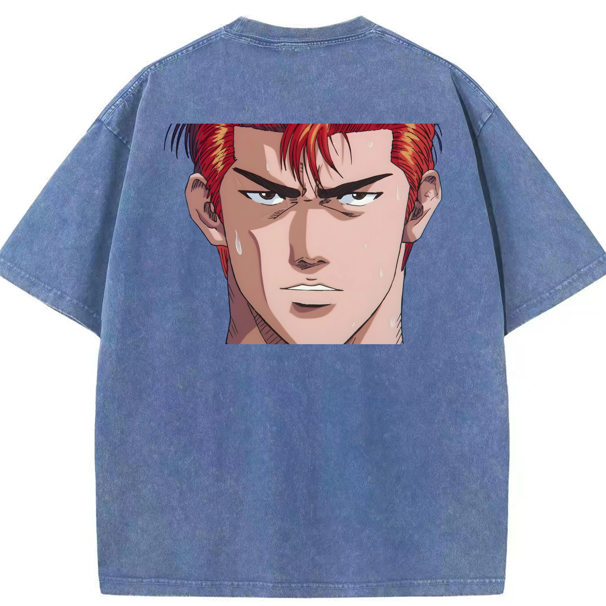 （画像用） SLAM DUNK／スラムダンク 綿100% ヴィンテージ風 半袖Tシャツ（背面プリント）