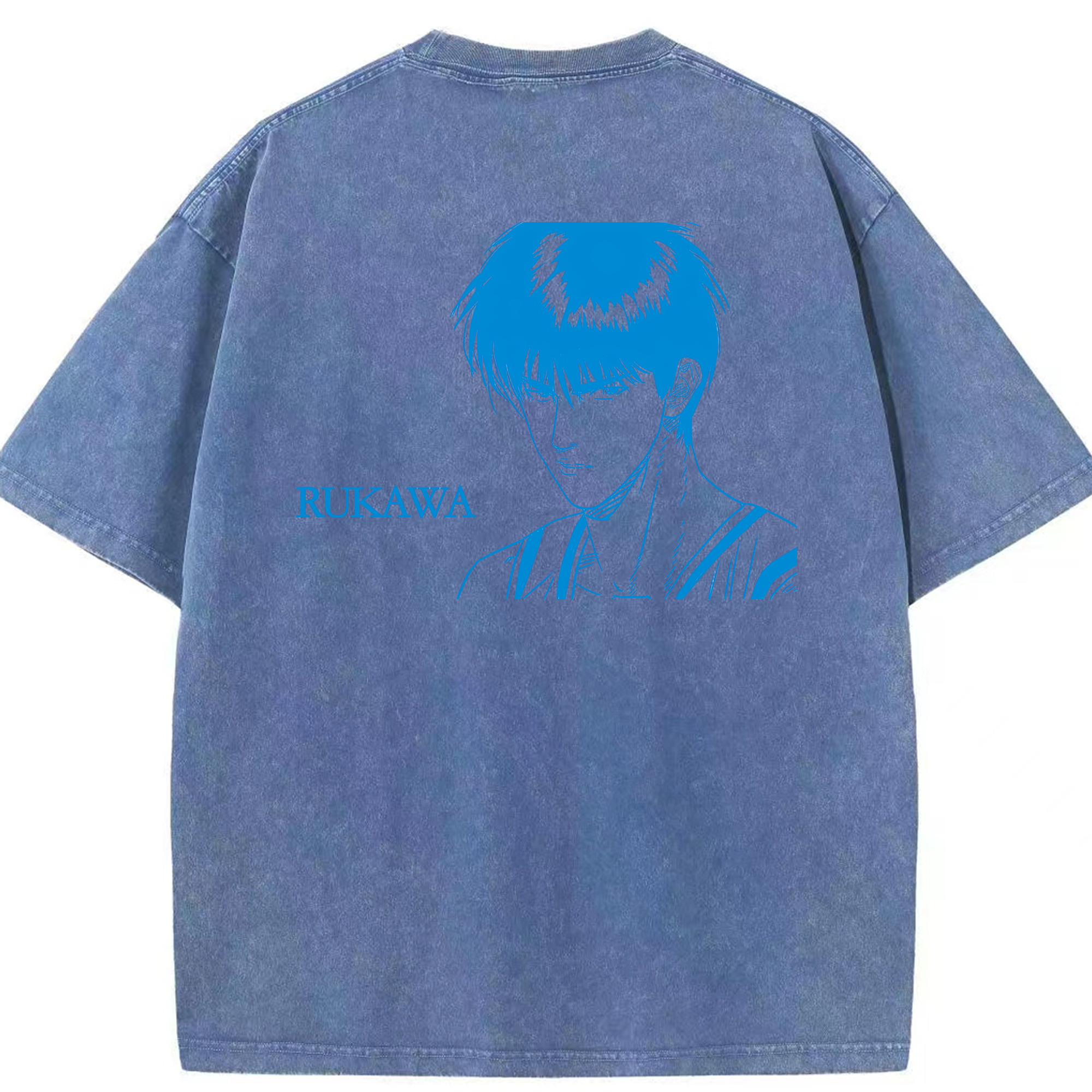 （画像用） SLAM DUNK／スラムダンク 綿100% ヴィンテージ風 半袖Tシャツ（背面プリント）