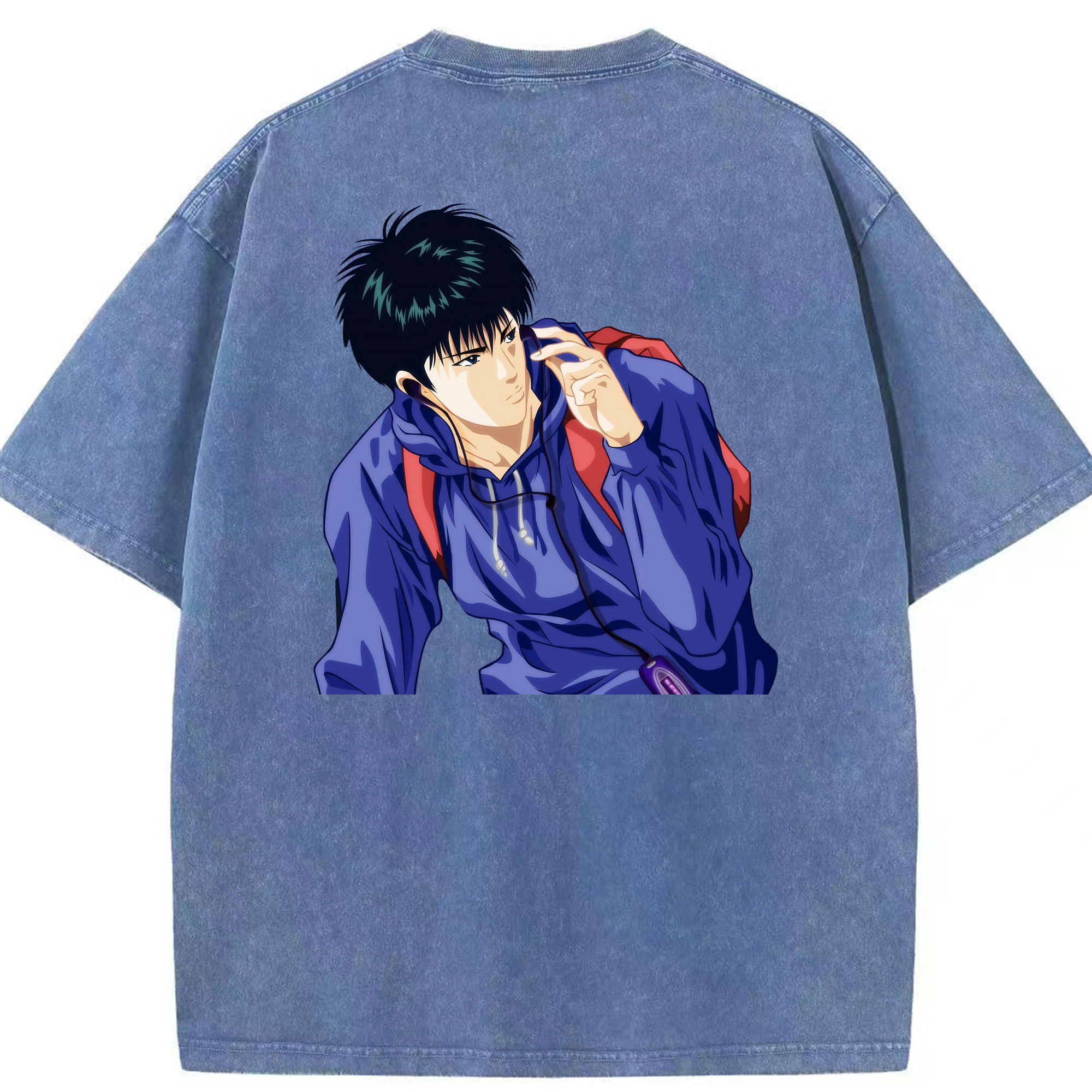 （画像用） SLAM DUNK／スラムダンク 綿100% ヴィンテージ風 半袖Tシャツ（背面プリント）