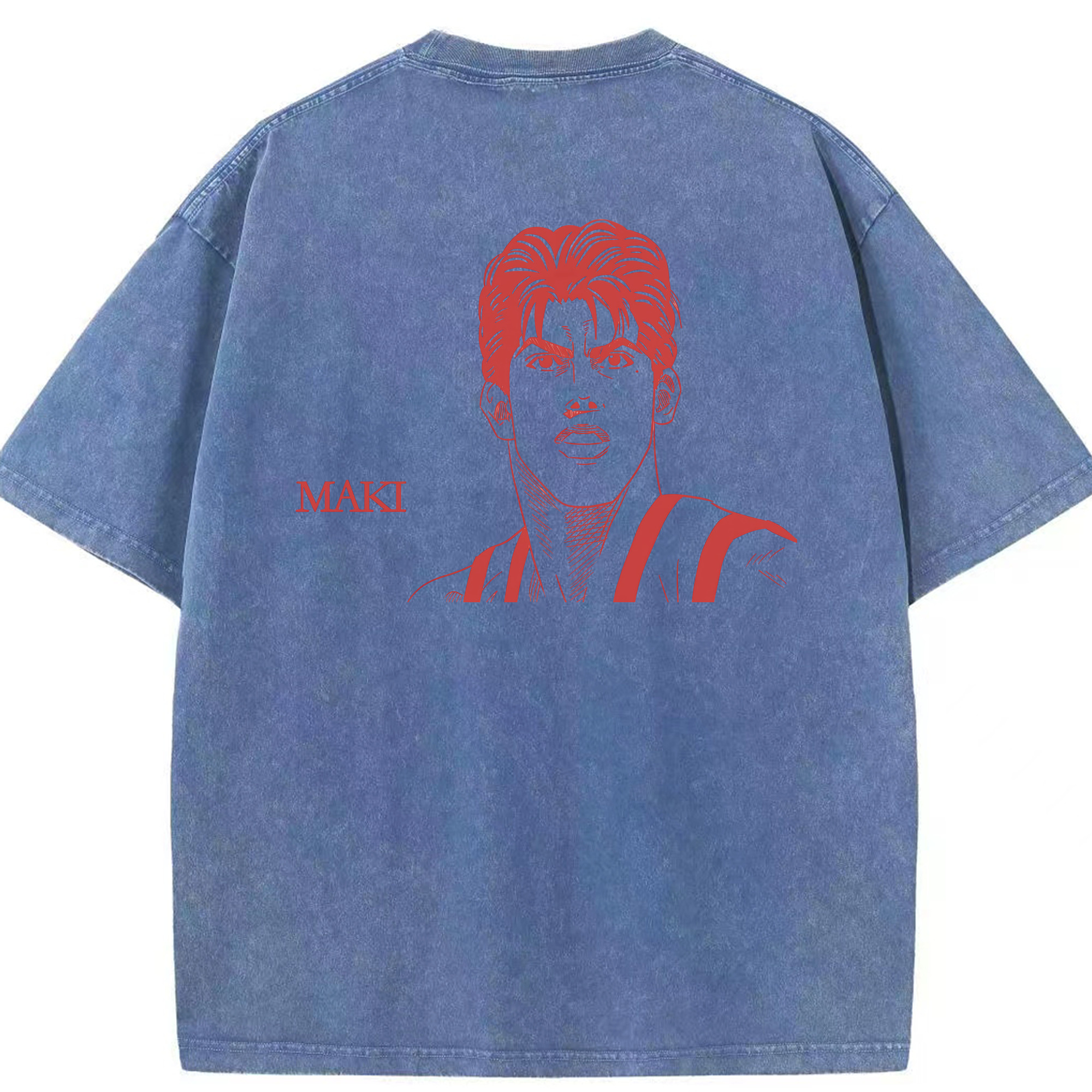 （画像用） SLAM DUNK／スラムダンク 綿100% ヴィンテージ風 半袖Tシャツ（背面プリント）