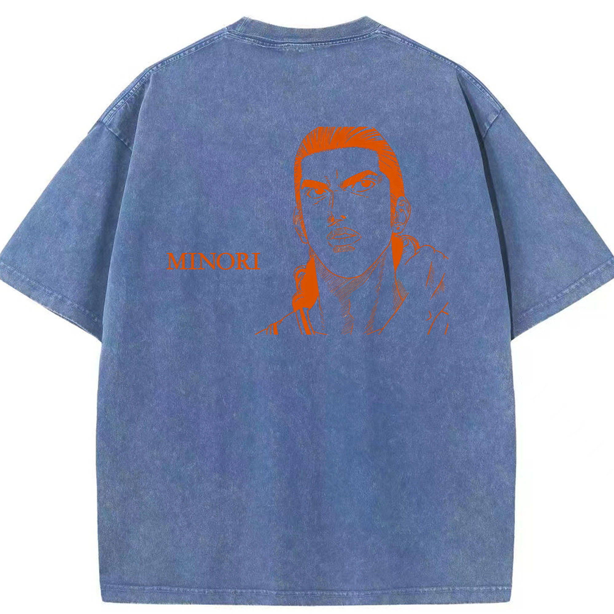 （画像用） SLAM DUNK／スラムダンク 綿100% ヴィンテージ風 半袖Tシャツ（背面プリント）