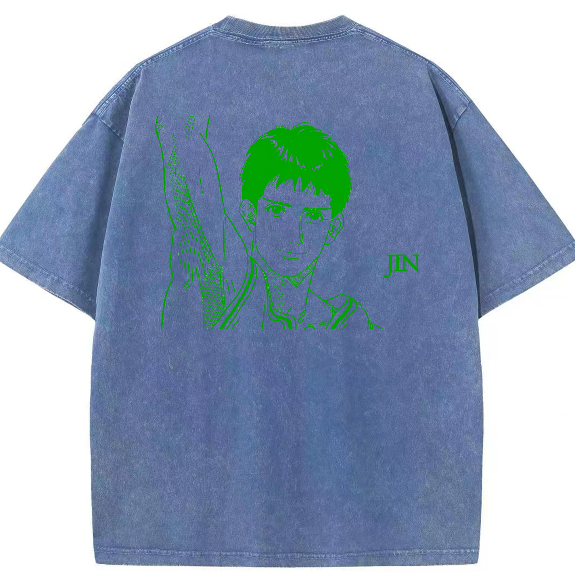 （画像用） SLAM DUNK／スラムダンク 綿100% ヴィンテージ風 半袖Tシャツ（背面プリント）