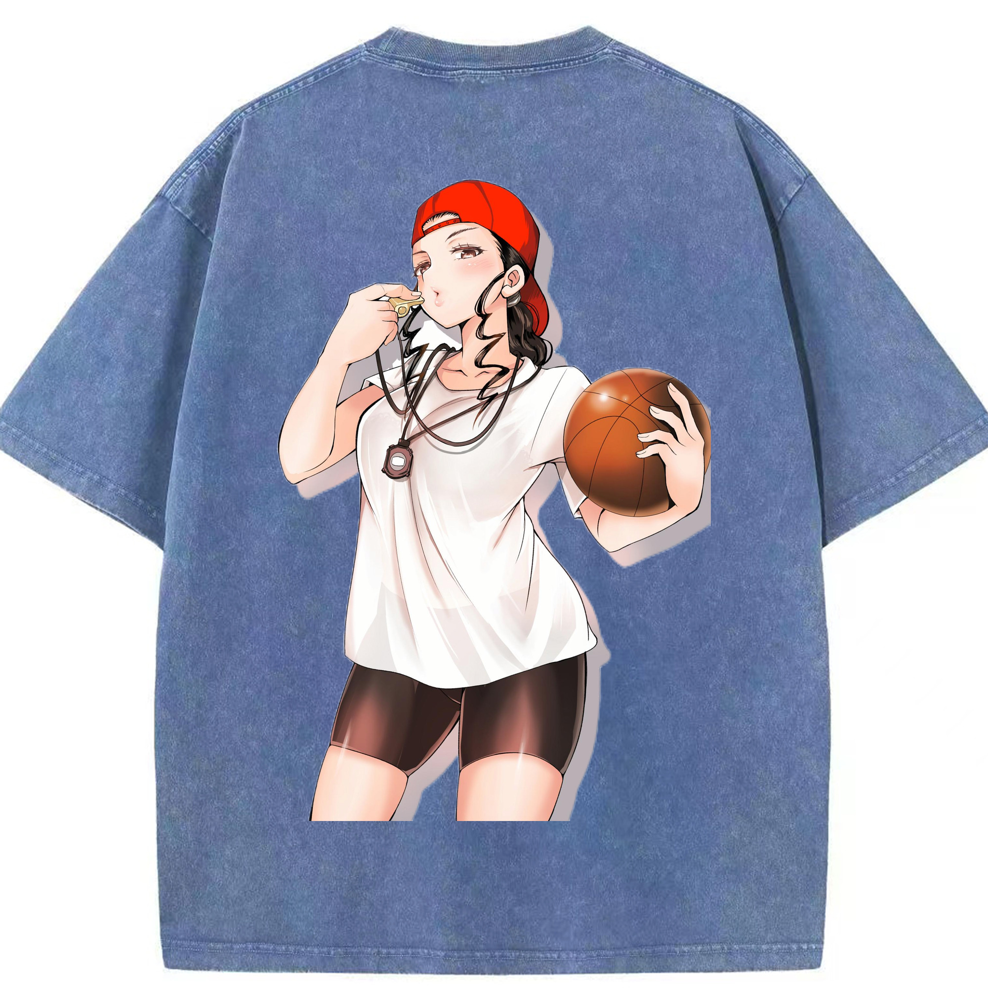SLAM DUNK／スラムダンク 綿100% ヴィンテージ風 半袖Tシャツ（背面プリント）