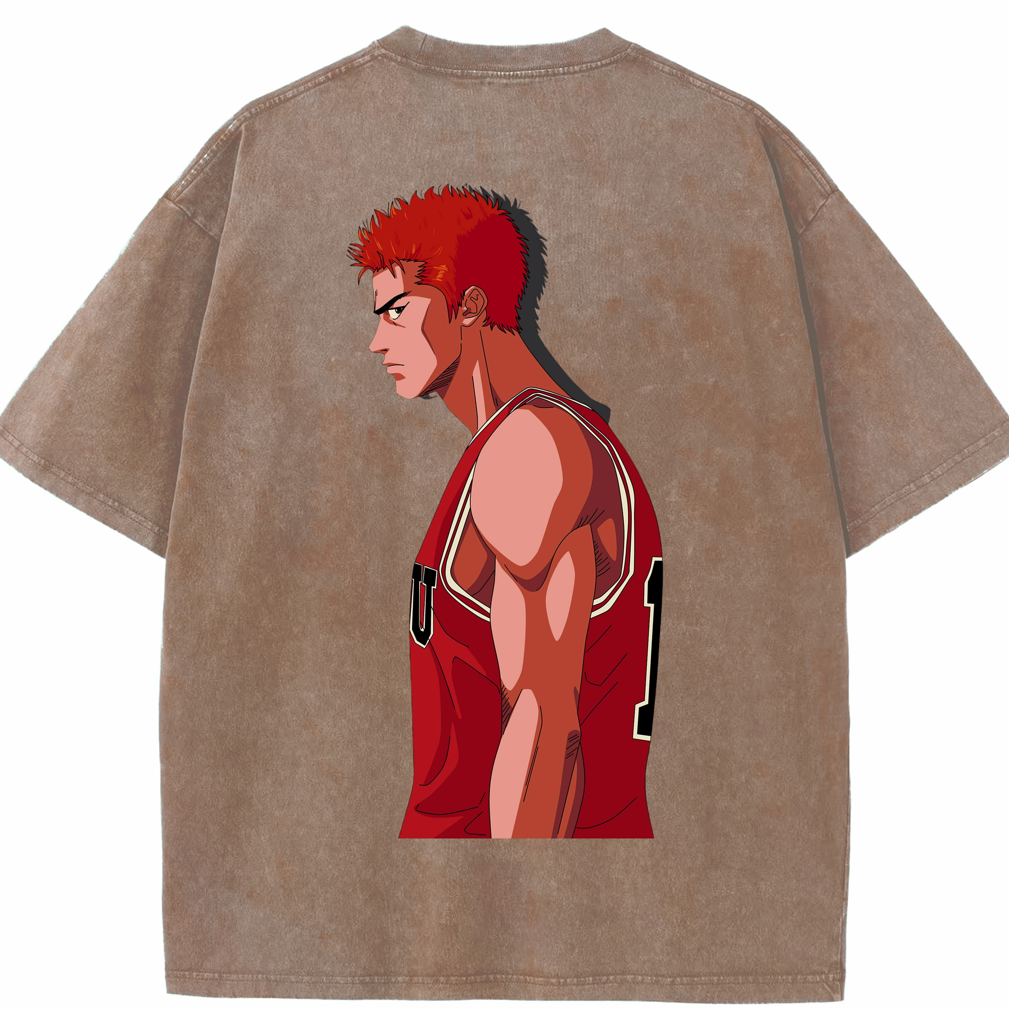 （画像用） SLAM DUNK／スラムダンク 綿100% ヴィンテージ風 半袖Tシャツ（背面プリント）