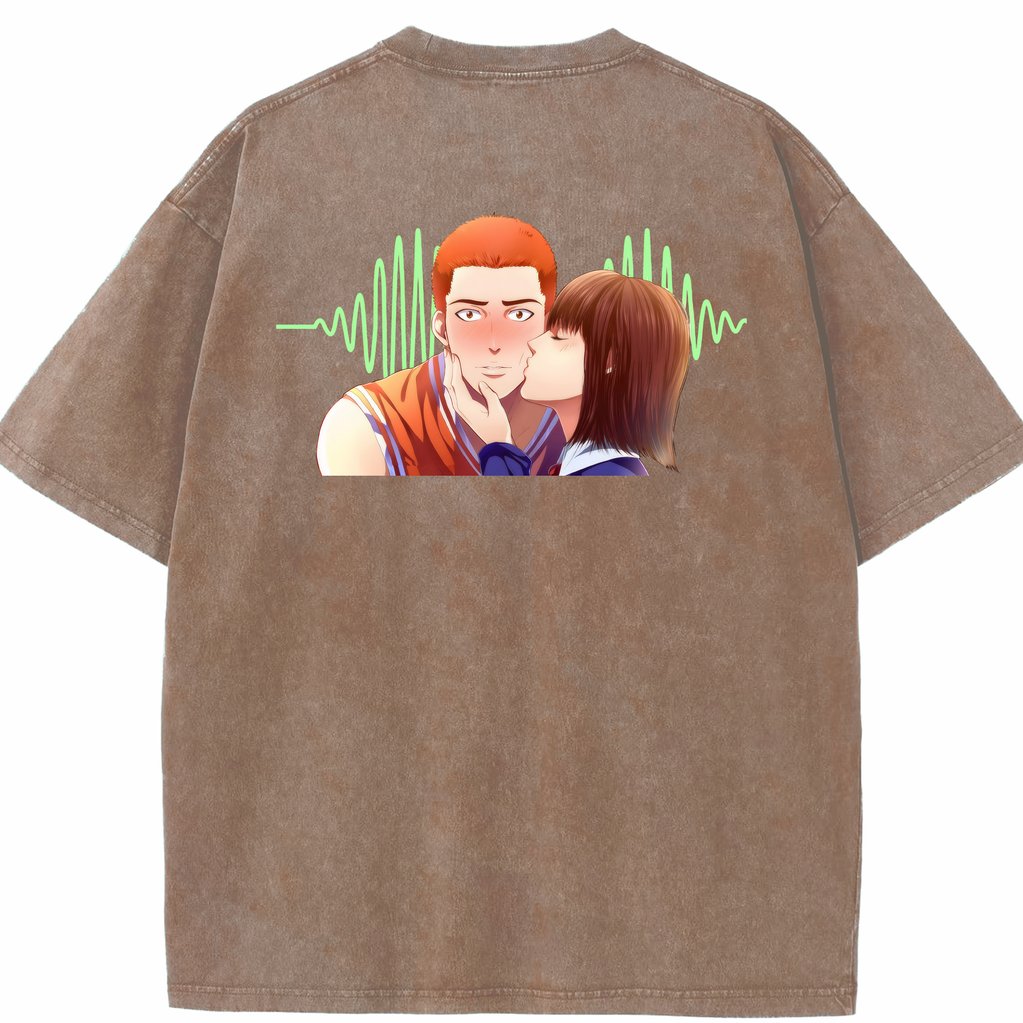 （画像用） SLAM DUNK／スラムダンク 綿100% ヴィンテージ風 半袖Tシャツ（背面プリント）