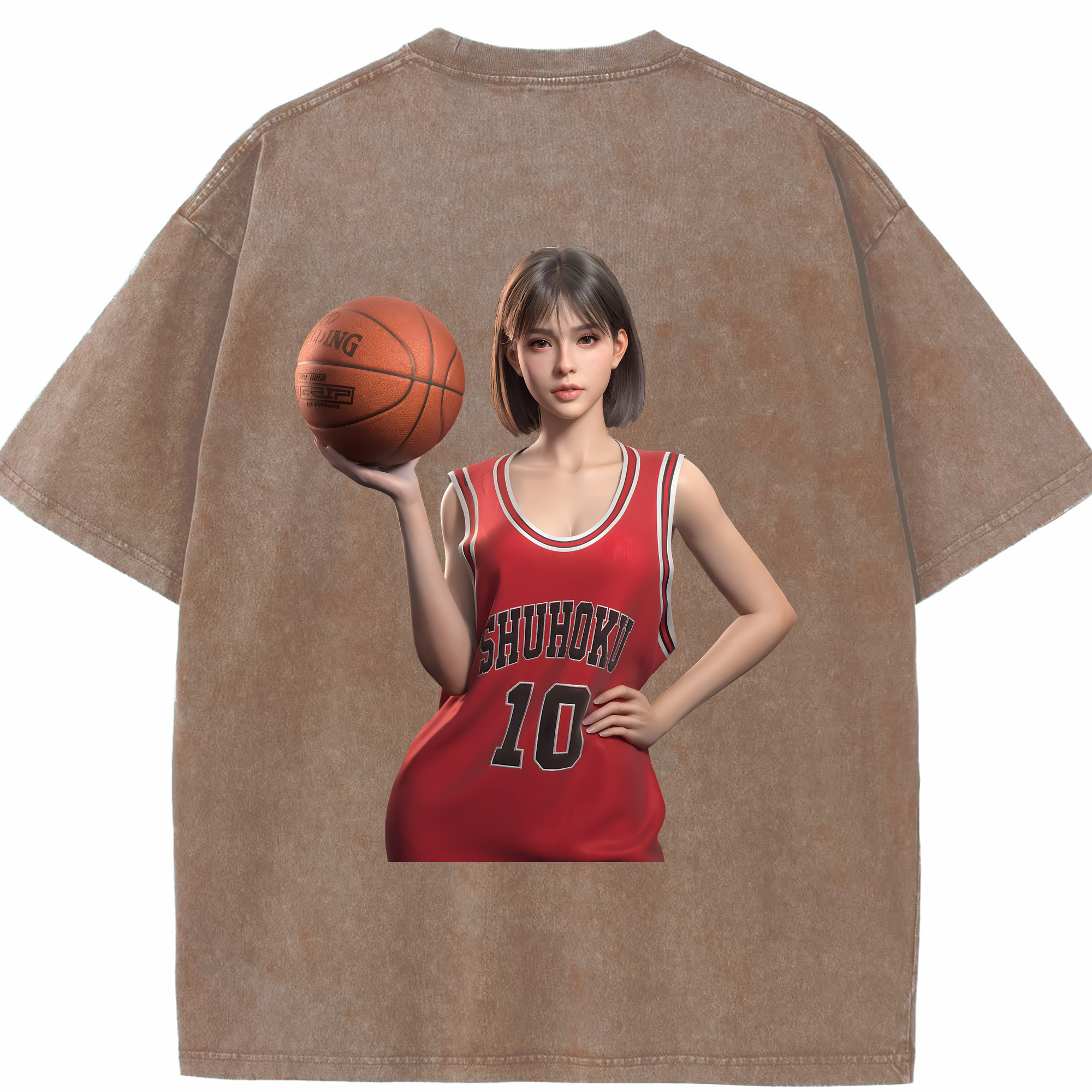 （画像用） SLAM DUNK／スラムダンク 綿100% ヴィンテージ風 半袖Tシャツ（背面プリント）
