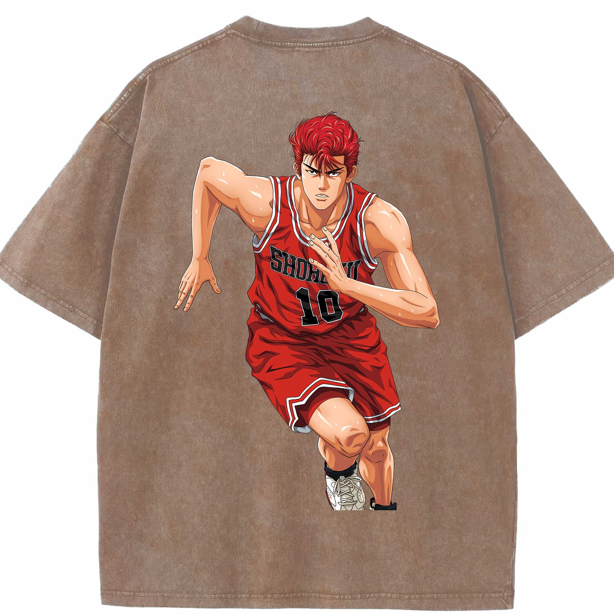 （画像用） SLAM DUNK／スラムダンク 綿100% ヴィンテージ風 半袖Tシャツ（背面プリント）