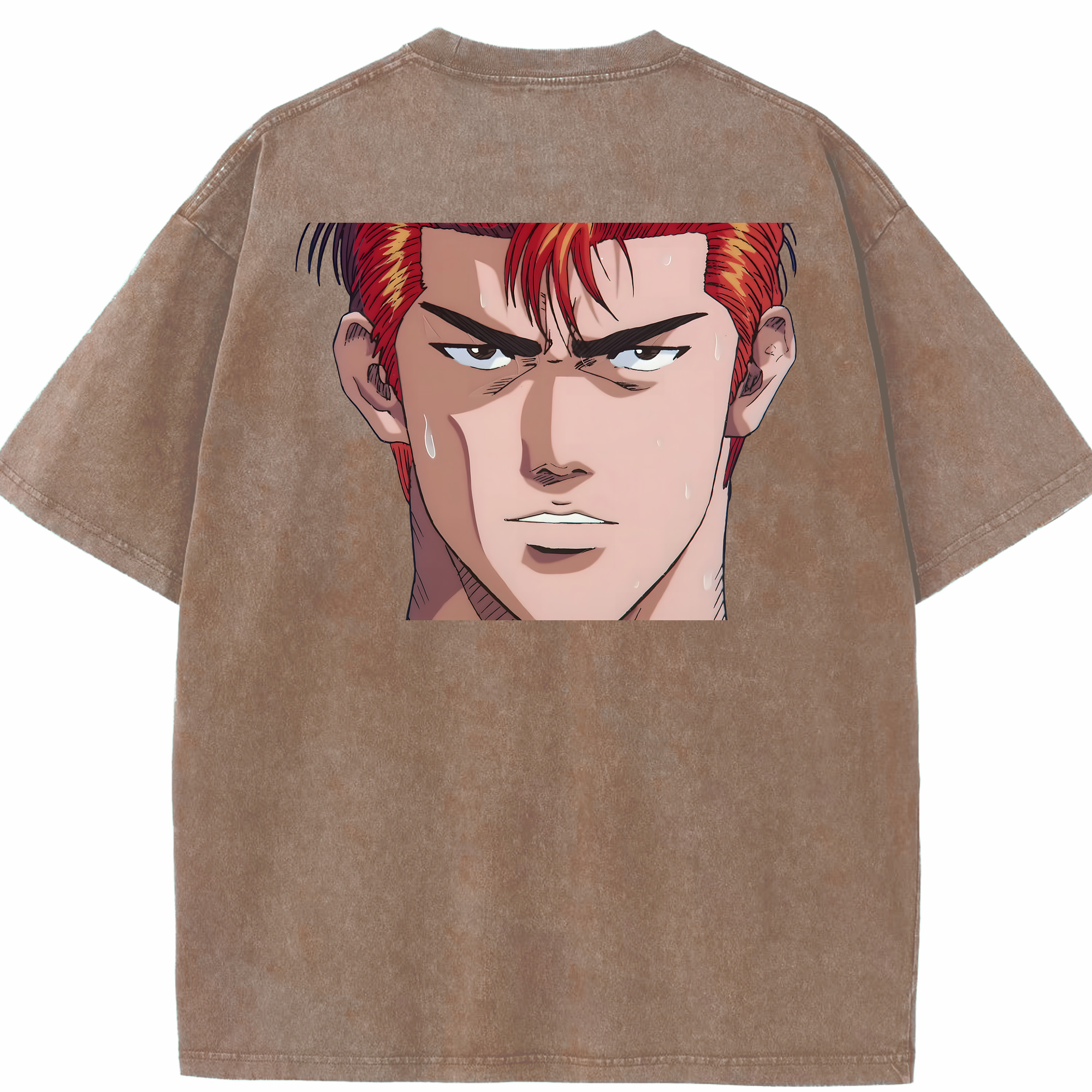 （画像用） SLAM DUNK／スラムダンク 綿100% ヴィンテージ風 半袖Tシャツ（背面プリント）