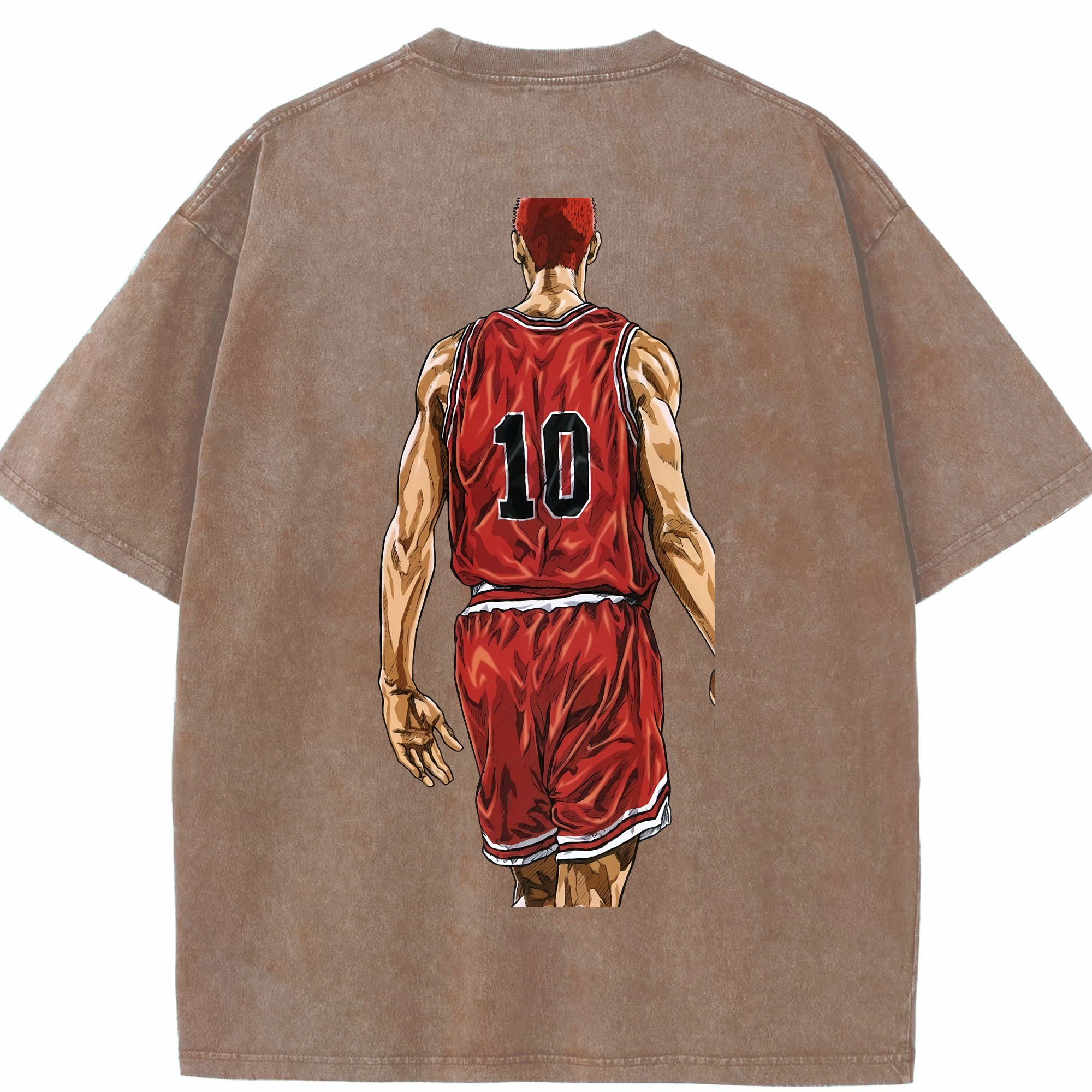 （画像用） SLAM DUNK／スラムダンク 綿100% ヴィンテージ風 半袖Tシャツ（背面プリント）