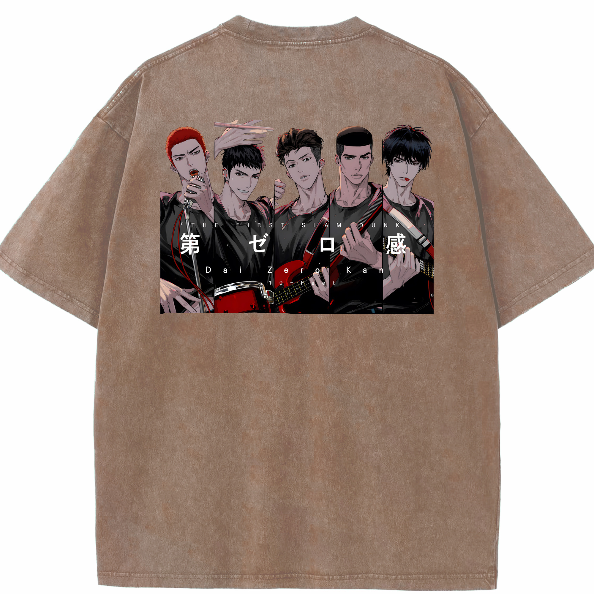 （画像用） SLAM DUNK／スラムダンク 綿100% ヴィンテージ風 半袖Tシャツ（背面プリント）