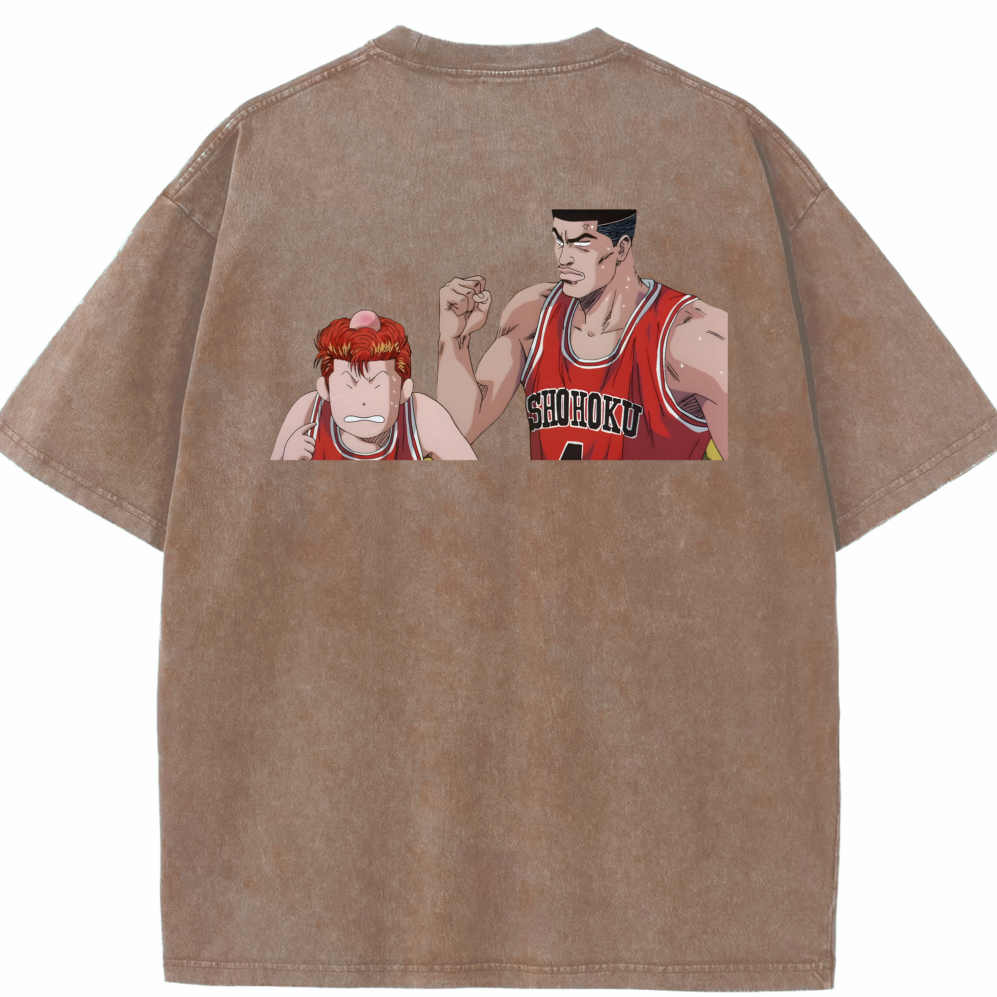 （画像用） SLAM DUNK／スラムダンク 綿100% ヴィンテージ風 半袖Tシャツ（背面プリント）