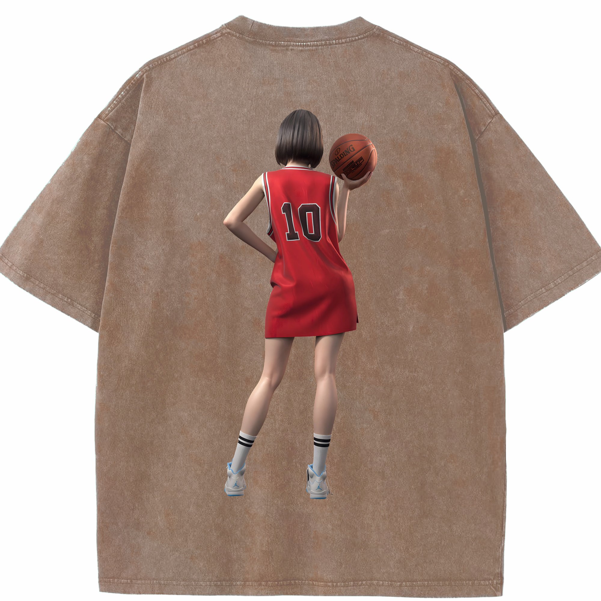 （画像用） SLAM DUNK／スラムダンク 綿100% ヴィンテージ風 半袖Tシャツ（背面プリント）