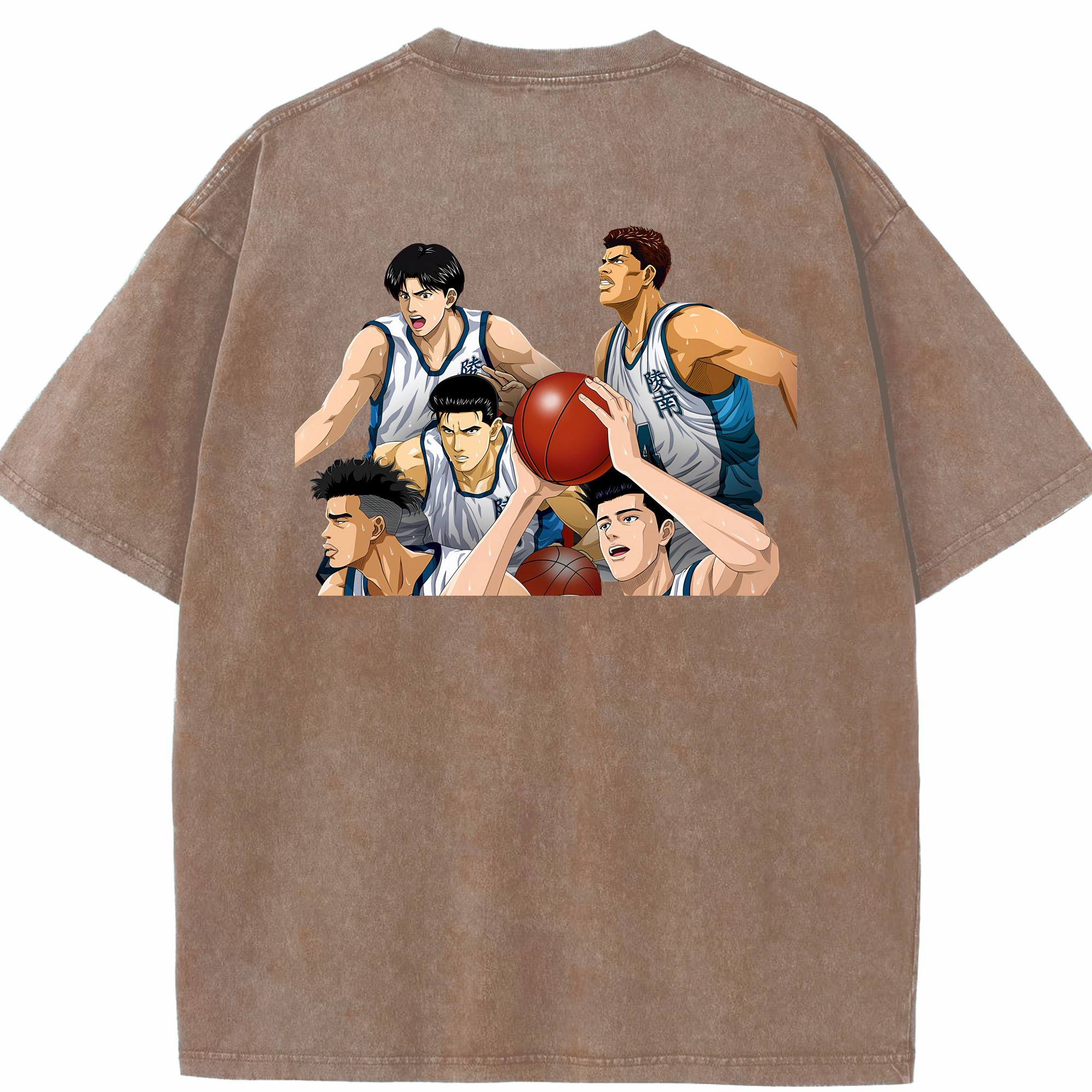 （画像用） SLAM DUNK／スラムダンク 綿100% ヴィンテージ風 半袖Tシャツ（背面プリント）