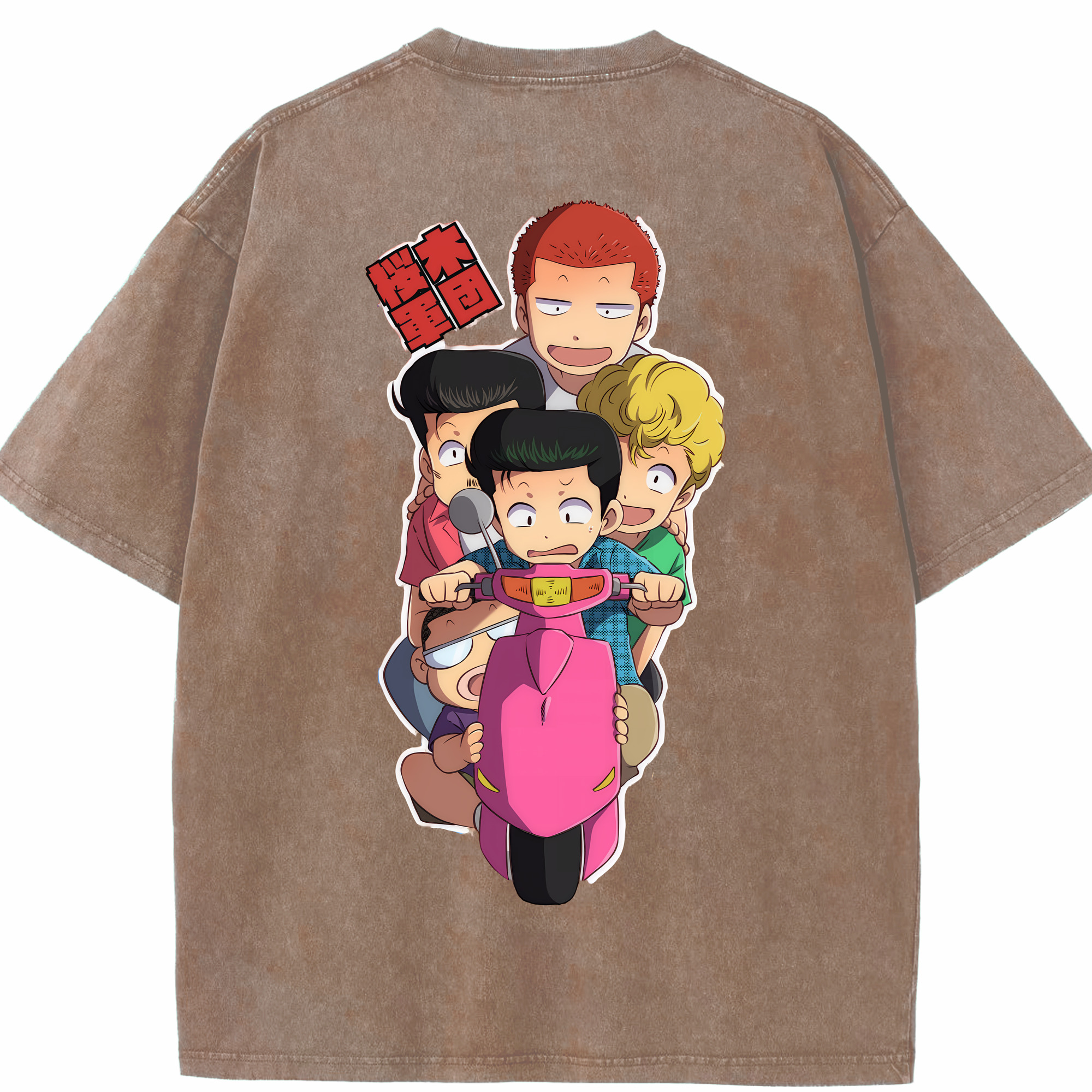 （画像用） SLAM DUNK／スラムダンク 綿100% ヴィンテージ風 半袖Tシャツ（背面プリント）