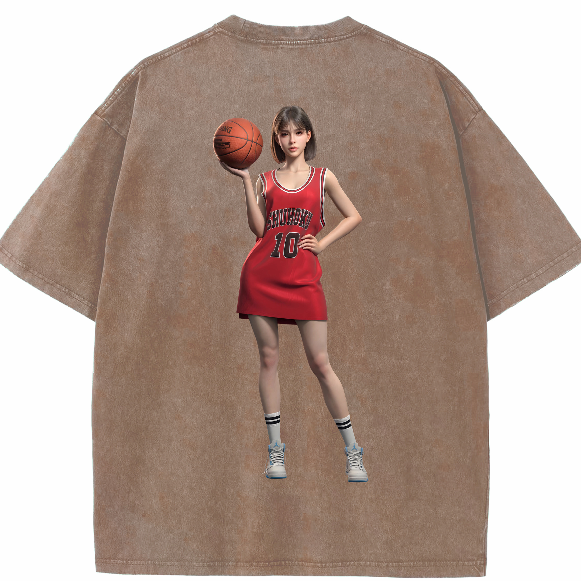 （画像用） SLAM DUNK／スラムダンク 綿100% ヴィンテージ風 半袖Tシャツ（背面プリント）