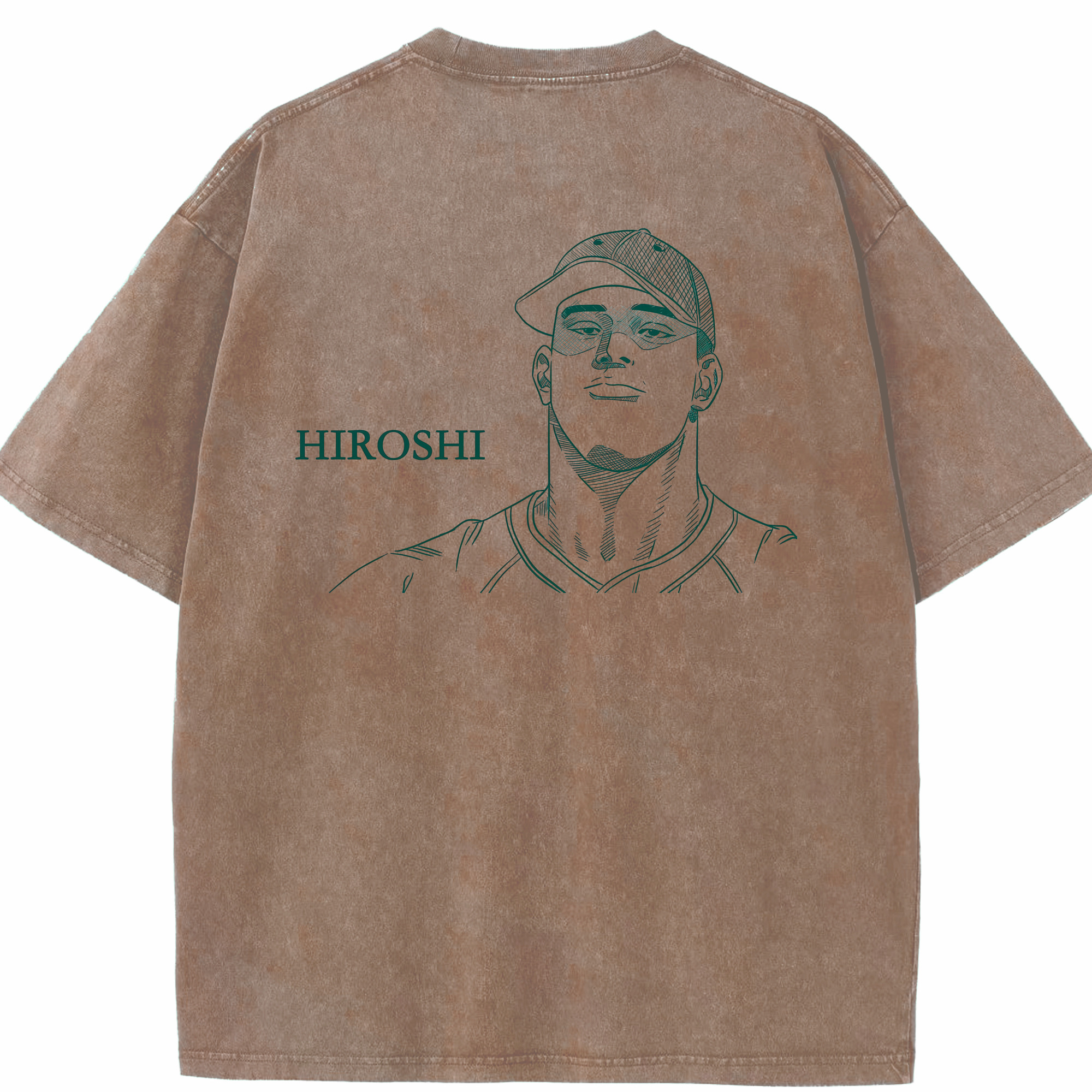 SLAM DUNK／スラムダンク 綿100% ヴィンテージ風 半袖Tシャツ（背面プリント）