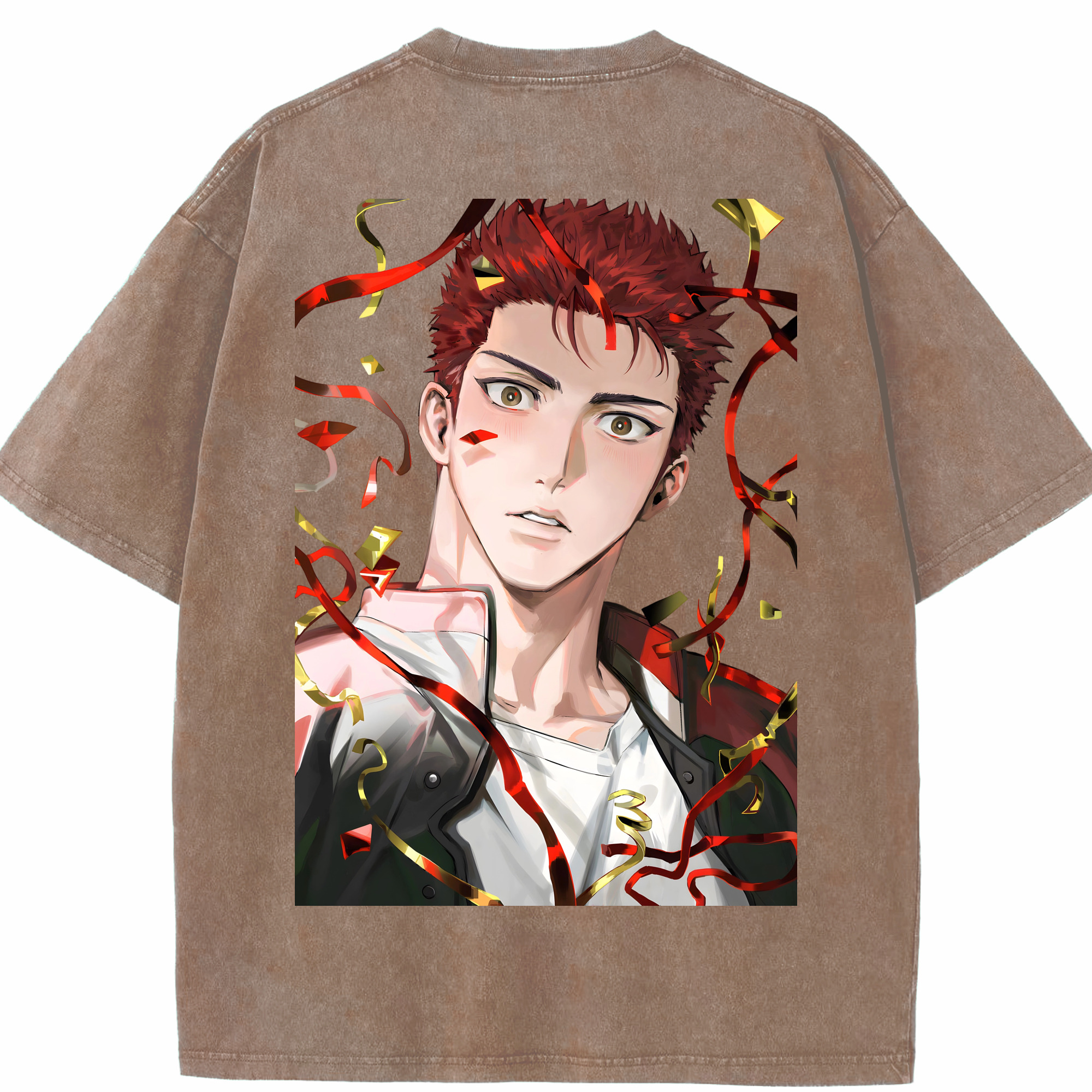 （画像用） SLAM DUNK／スラムダンク 綿100% ヴィンテージ風 半袖Tシャツ（背面プリント）
