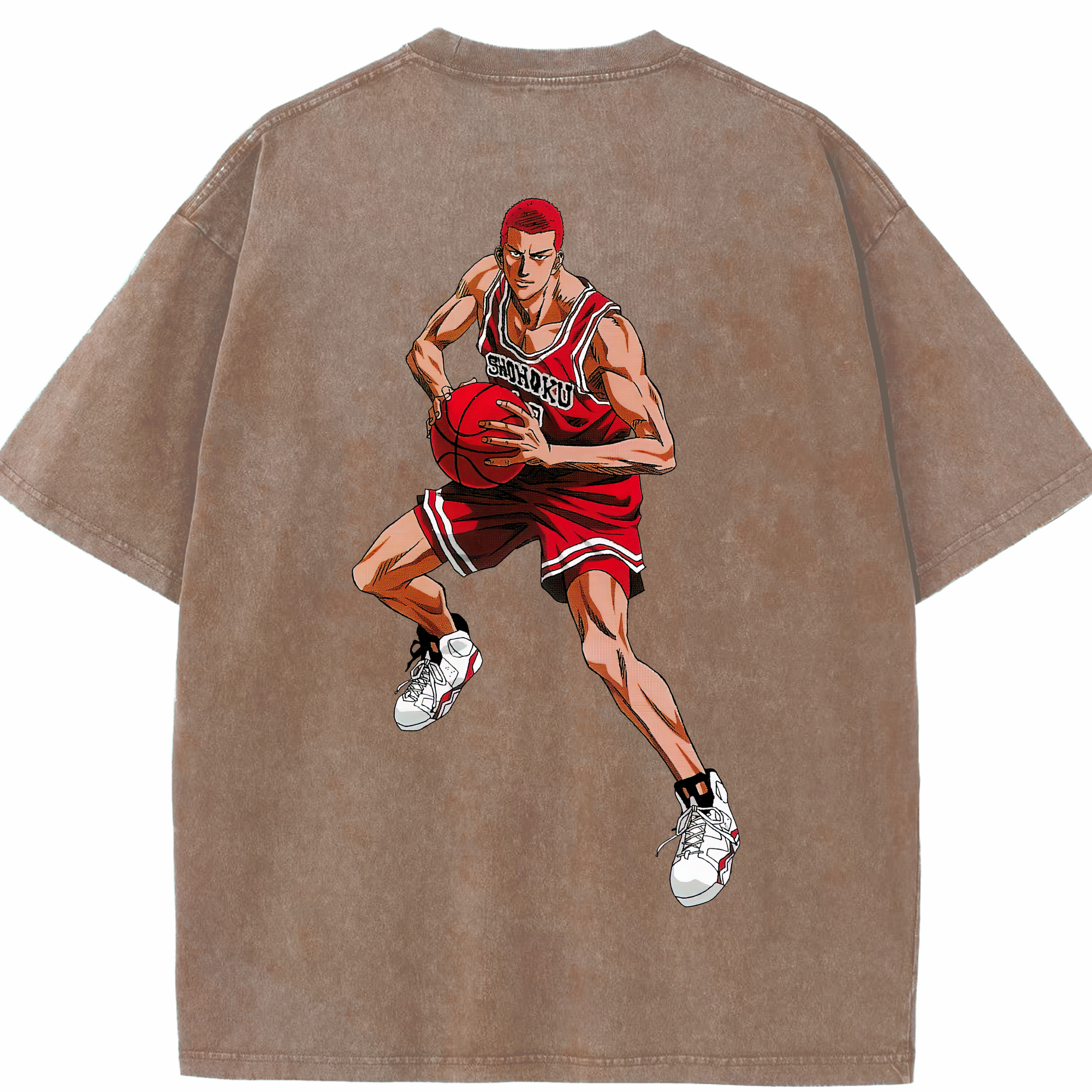 （画像用） SLAM DUNK／スラムダンク 綿100% ヴィンテージ風 半袖Tシャツ（背面プリント）