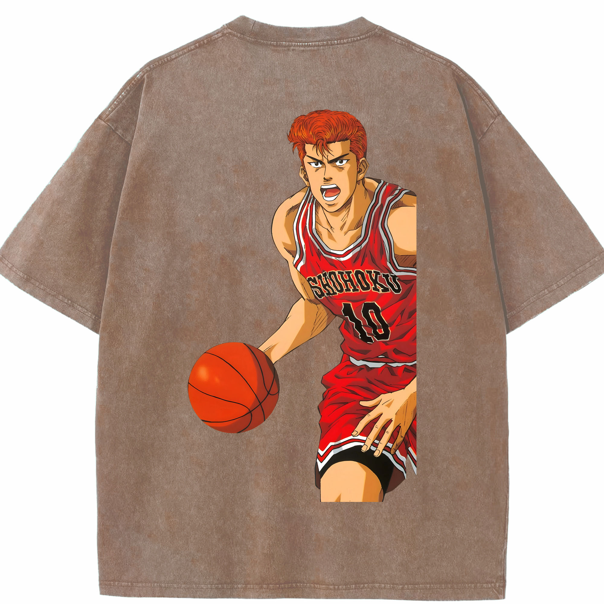 （画像用） SLAM DUNK／スラムダンク 綿100% ヴィンテージ風 半袖Tシャツ（背面プリント）