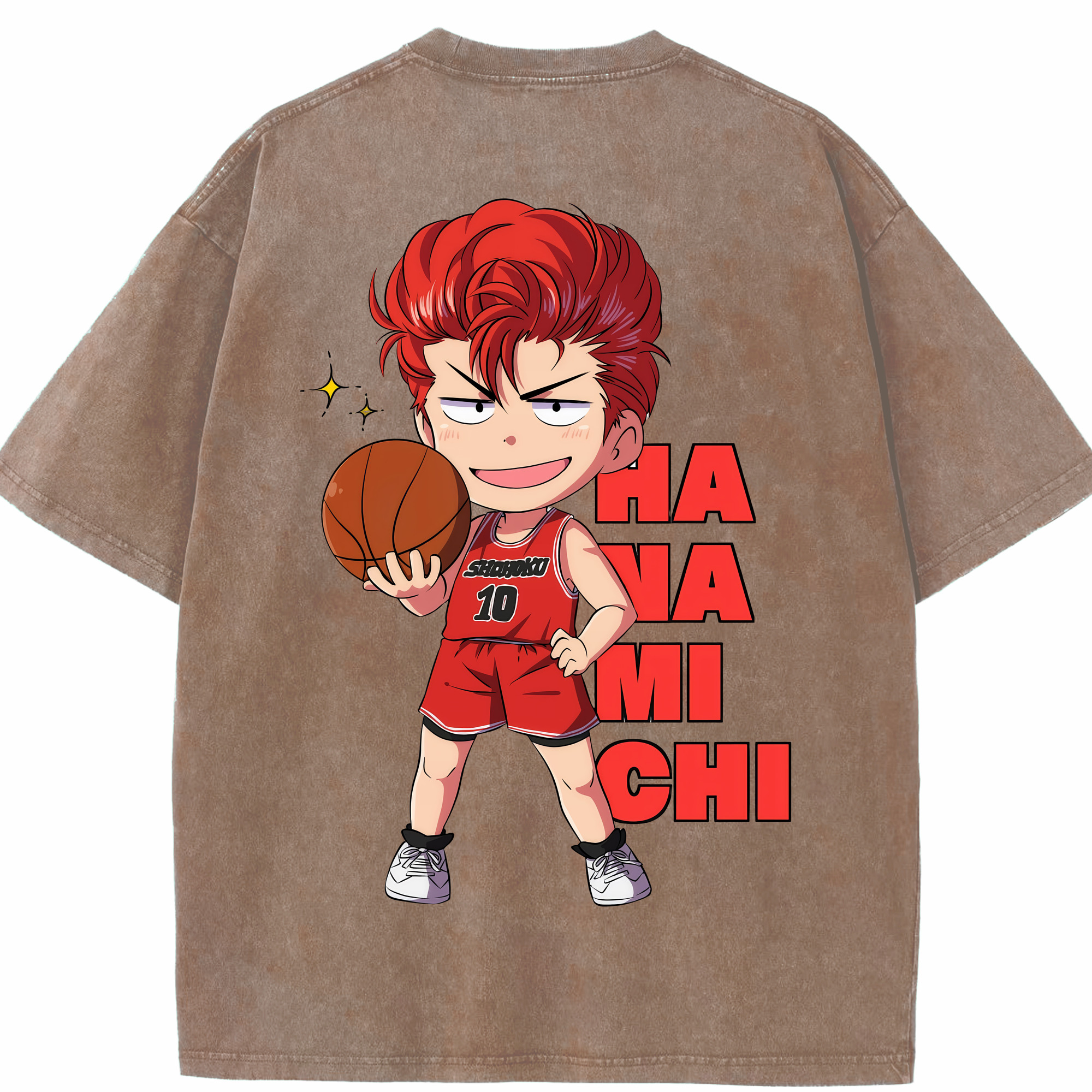 （画像用） SLAM DUNK／スラムダンク 綿100% ヴィンテージ風 半袖Tシャツ（背面プリント）