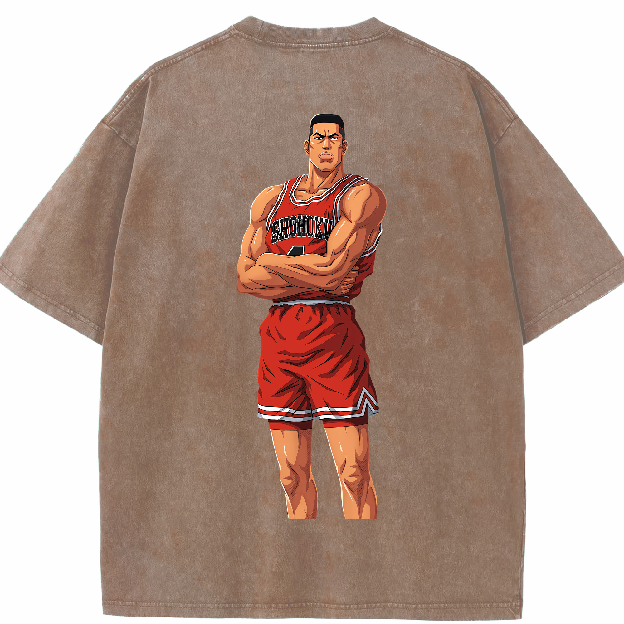 （画像用） SLAM DUNK／スラムダンク 綿100% ヴィンテージ風 半袖Tシャツ（背面プリント）