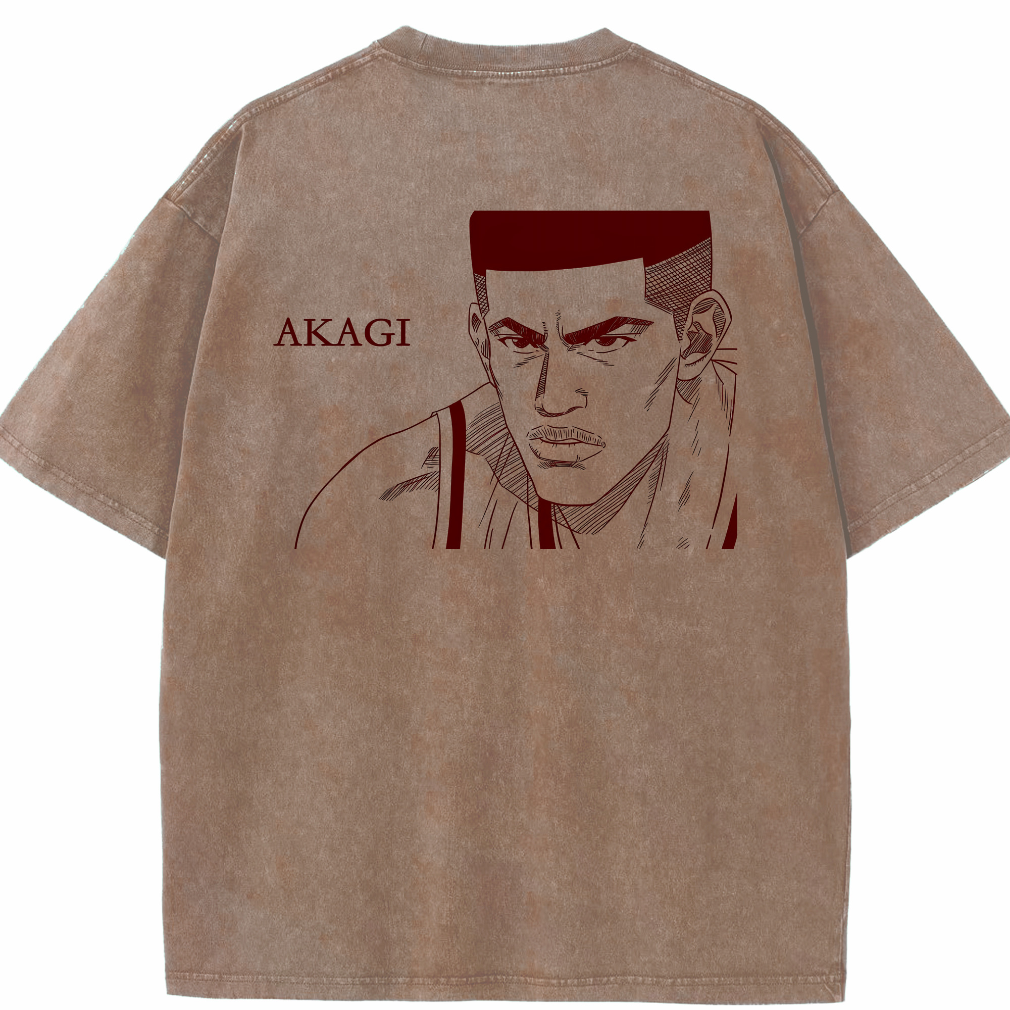 （画像用） SLAM DUNK／スラムダンク 綿100% ヴィンテージ風 半袖Tシャツ（背面プリント）