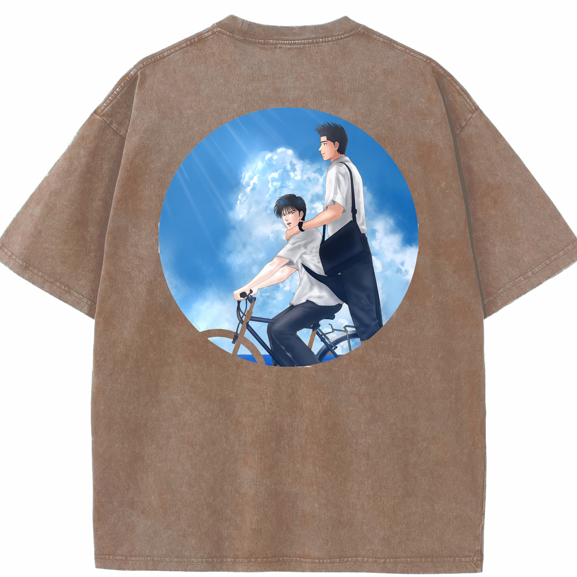 （画像用） SLAM DUNK／スラムダンク 綿100% ヴィンテージ風 半袖Tシャツ（背面プリント）