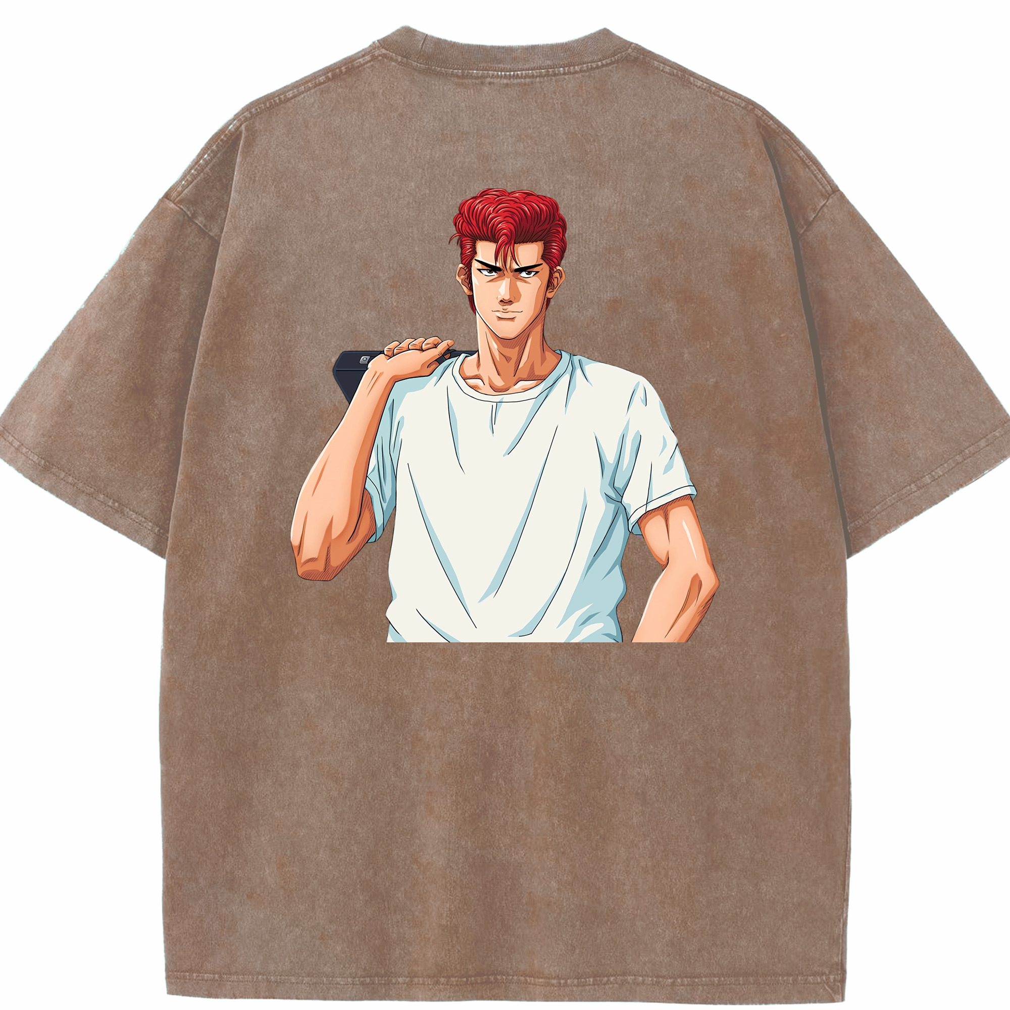 （画像用） SLAM DUNK／スラムダンク 綿100% ヴィンテージ風 半袖Tシャツ（背面プリント）