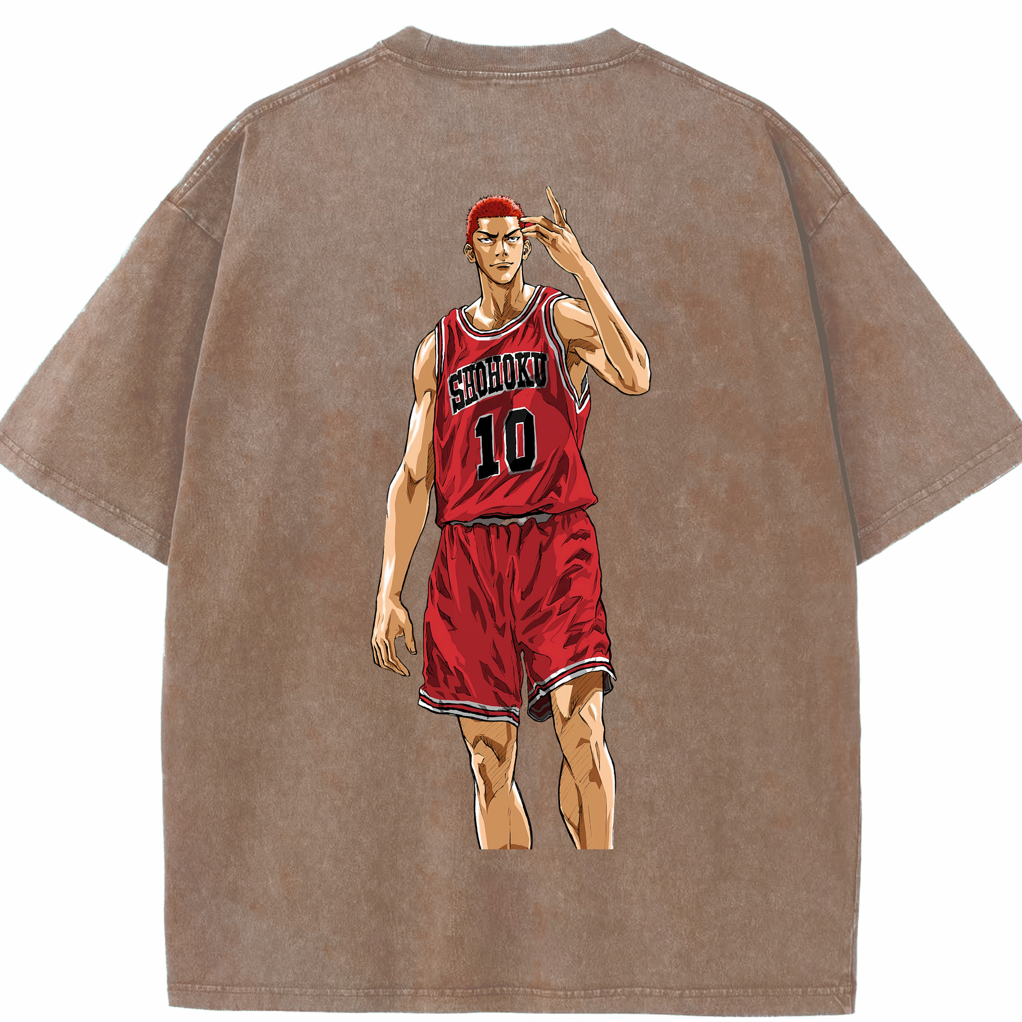 （画像用） SLAM DUNK／スラムダンク 綿100% ヴィンテージ風 半袖Tシャツ（背面プリント）