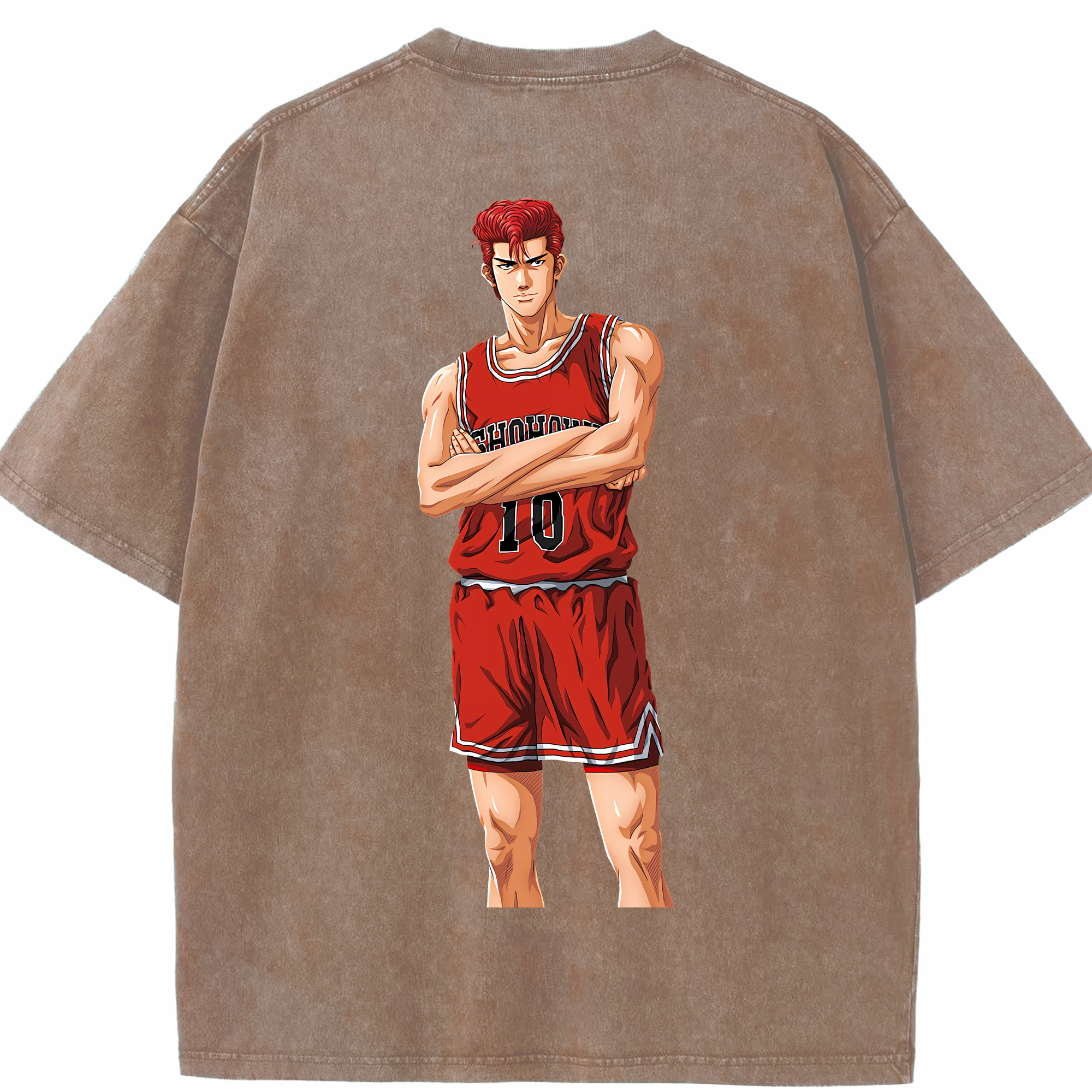 （画像用） SLAM DUNK／スラムダンク 綿100% ヴィンテージ風 半袖Tシャツ（背面プリント）