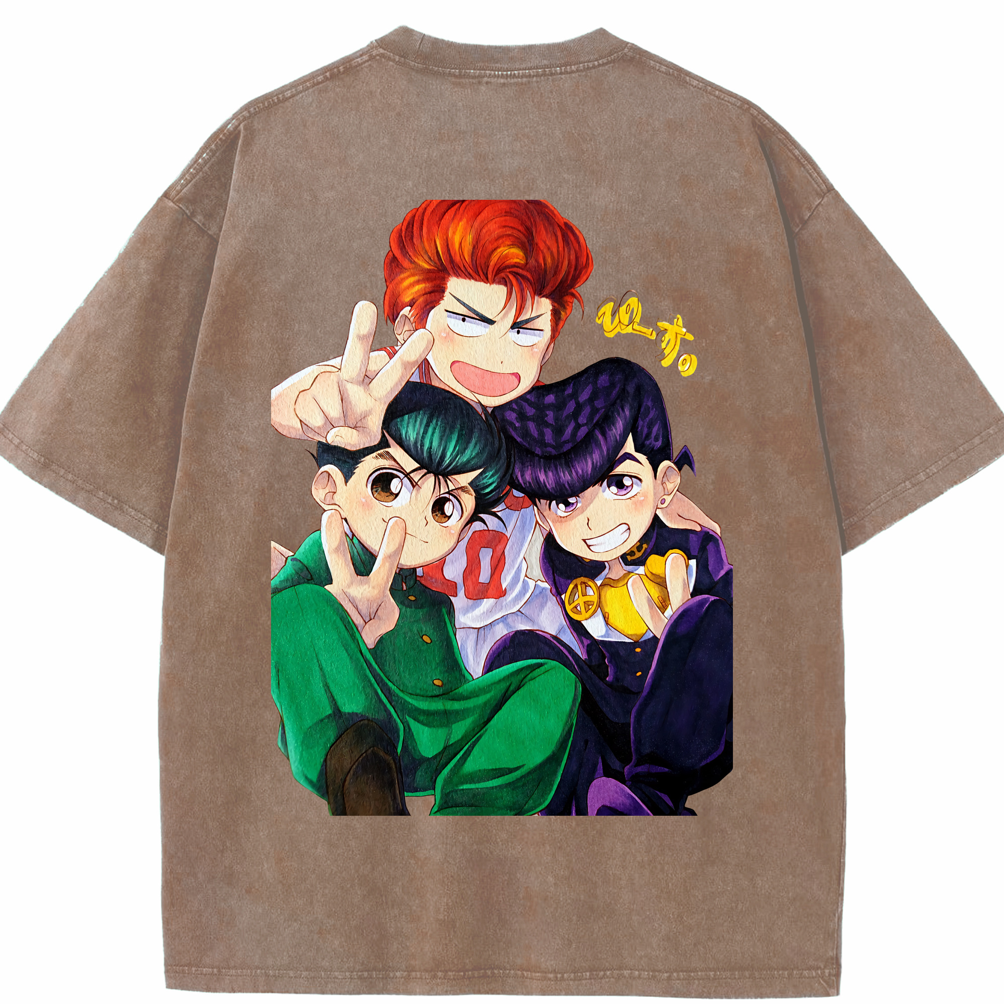 （画像用） SLAM DUNK／スラムダンク 綿100% ヴィンテージ風 半袖Tシャツ（背面プリント）