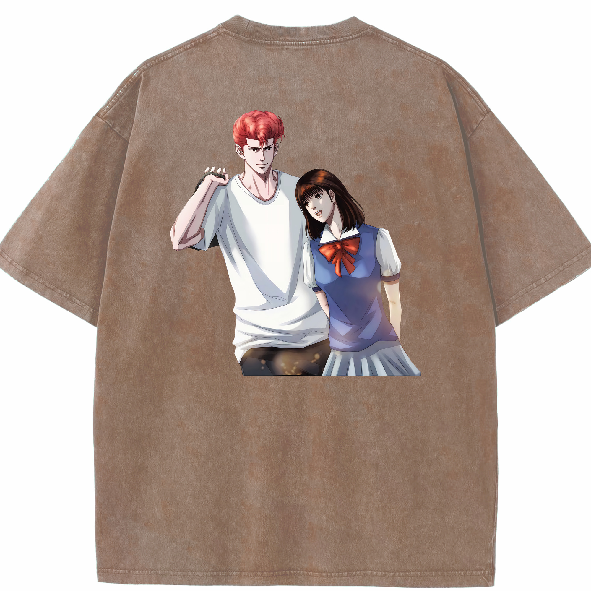 （画像用） SLAM DUNK／スラムダンク 綿100% ヴィンテージ風 半袖Tシャツ（背面プリント）