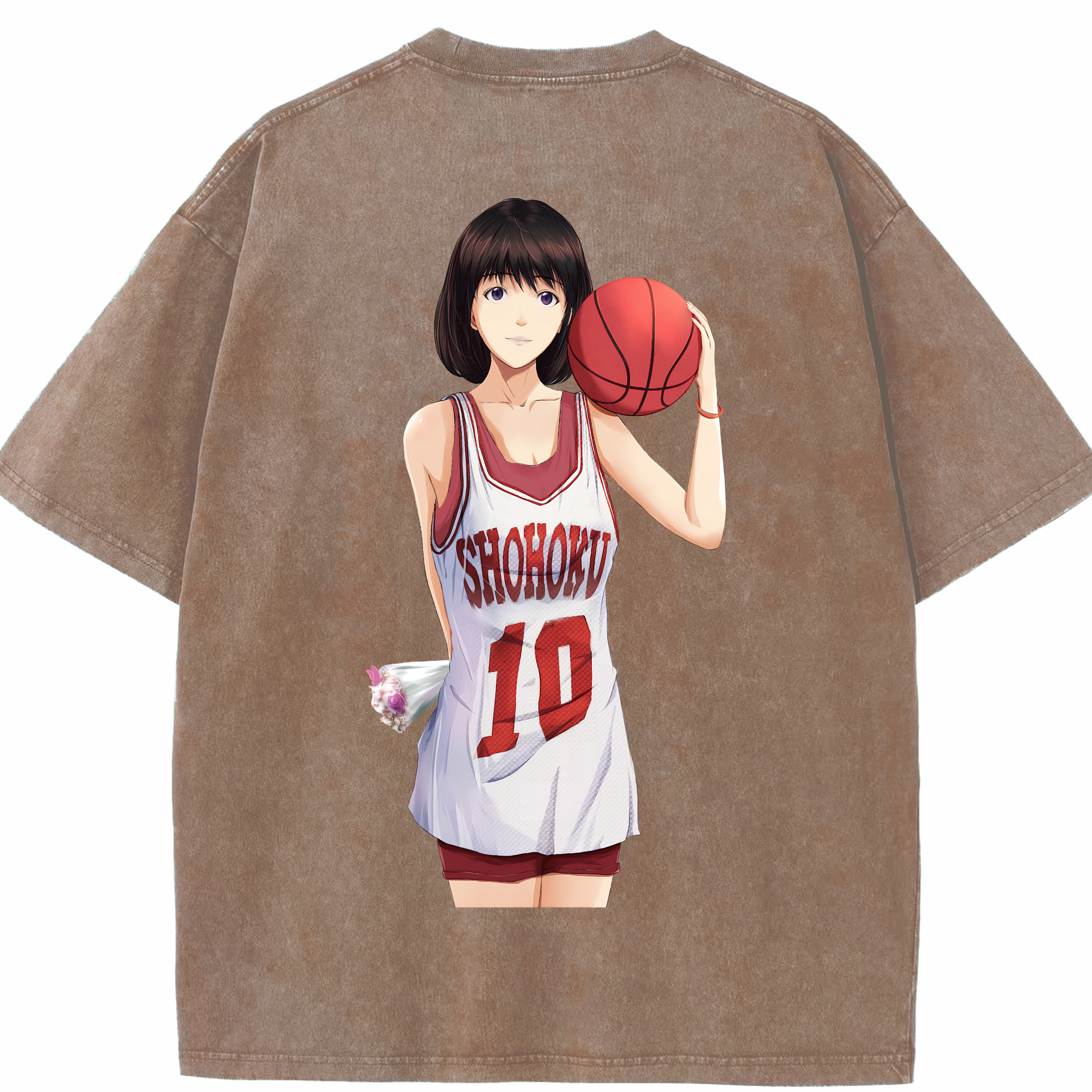 （画像用） SLAM DUNK／スラムダンク 綿100% ヴィンテージ風 半袖Tシャツ（背面プリント）