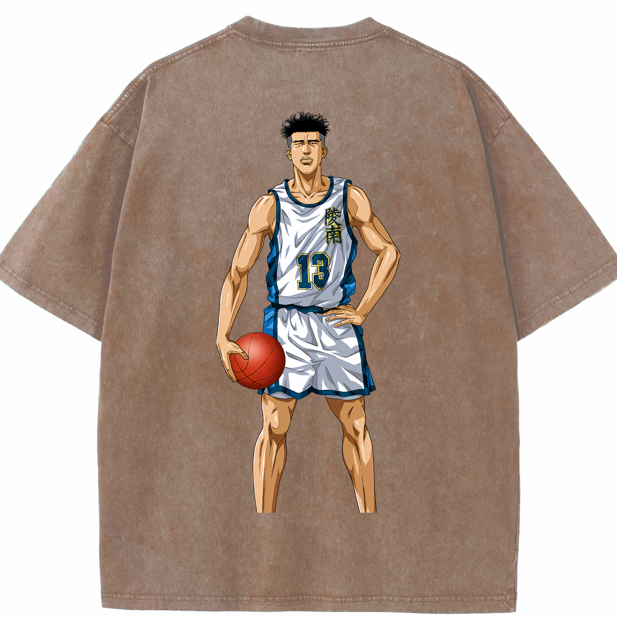 （画像用） SLAM DUNK／スラムダンク 綿100% ヴィンテージ風 半袖Tシャツ（背面プリント）