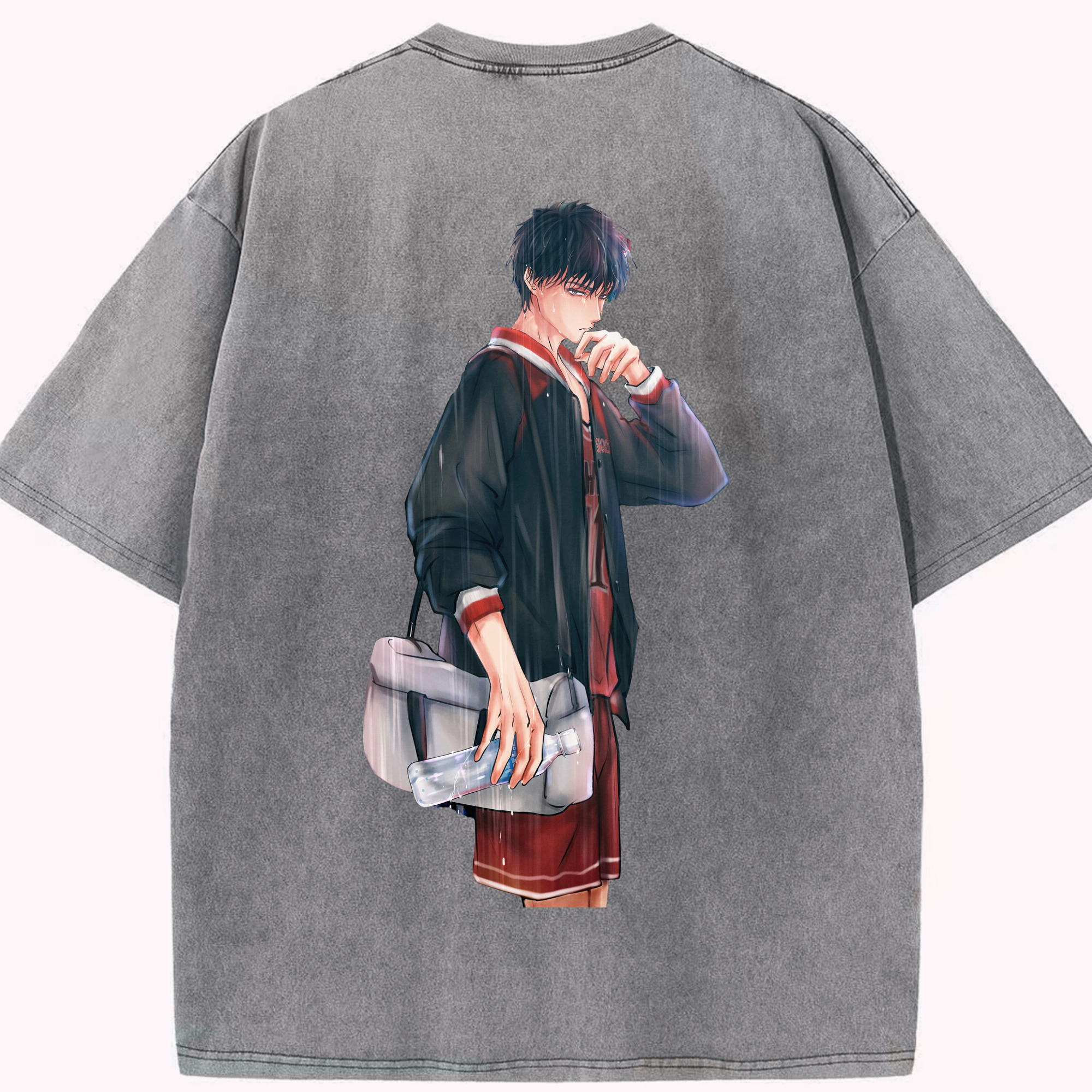 （画像用） SLAM DUNK／スラムダンク 綿100% ヴィンテージ風 半袖Tシャツ（背面プリント）