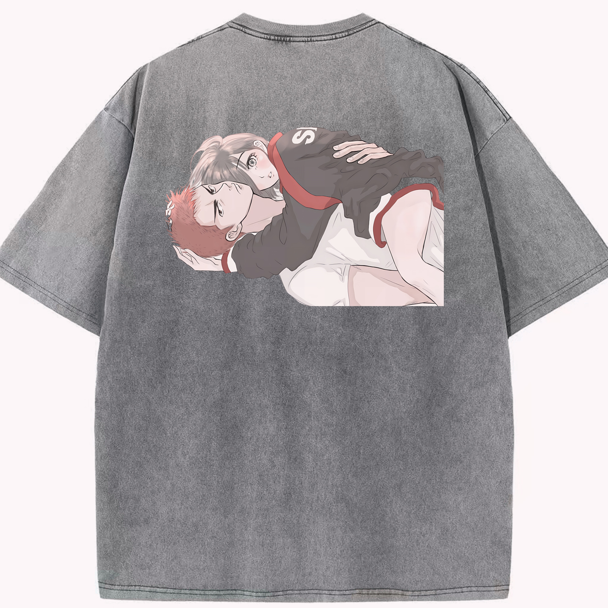 （画像用） SLAM DUNK／スラムダンク 綿100% ヴィンテージ風 半袖Tシャツ（背面プリント）