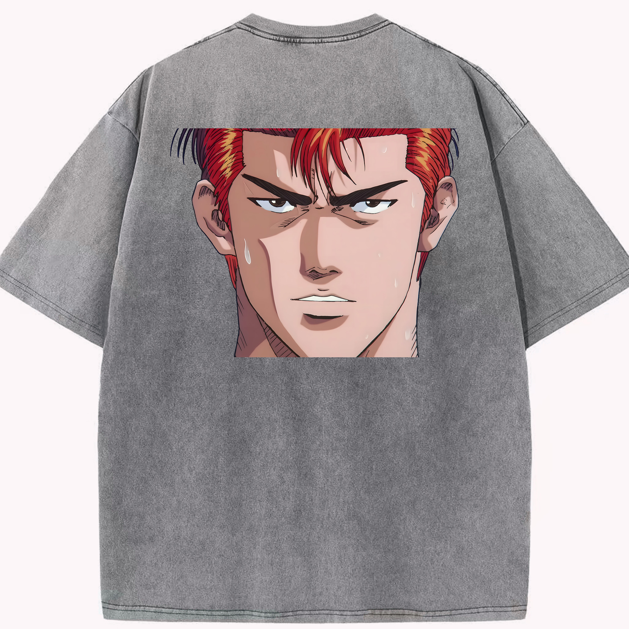 （画像用） SLAM DUNK／スラムダンク 綿100% ヴィンテージ風 半袖Tシャツ（背面プリント）