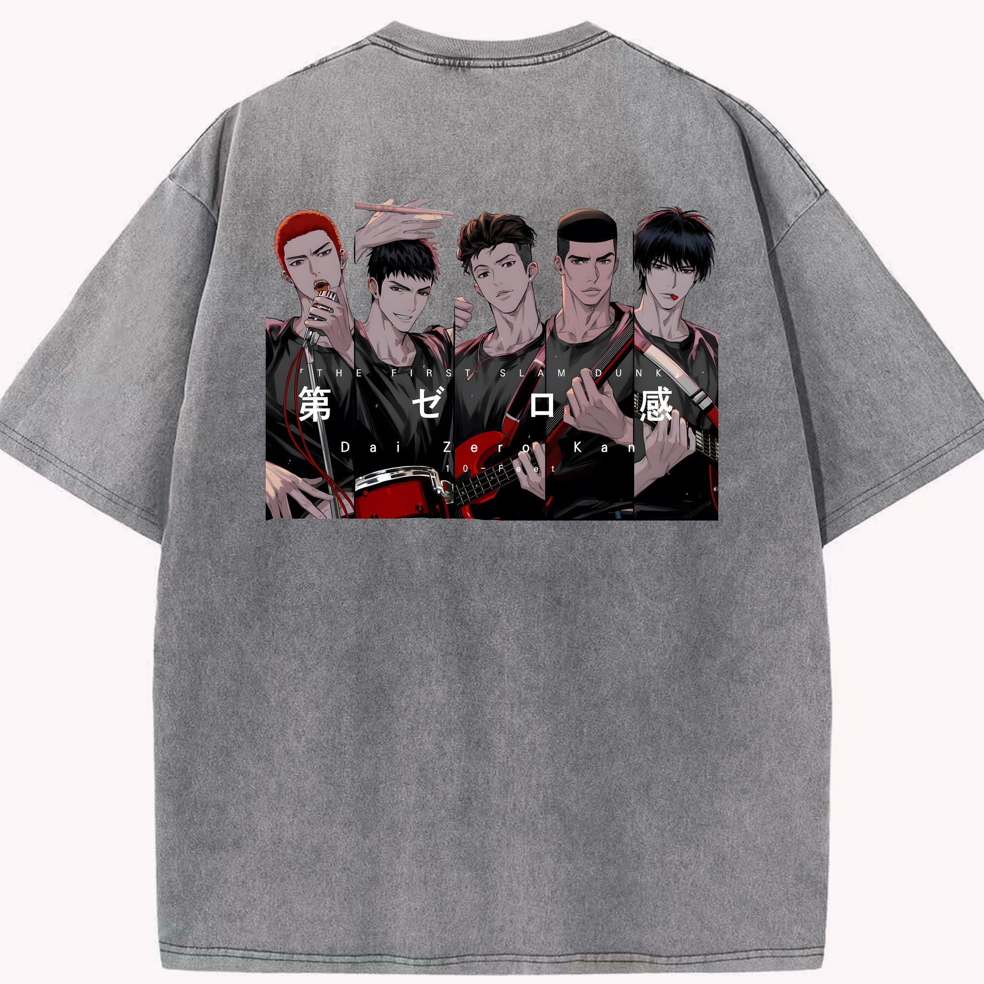 （画像用） SLAM DUNK／スラムダンク 綿100% ヴィンテージ風 半袖Tシャツ（背面プリント）