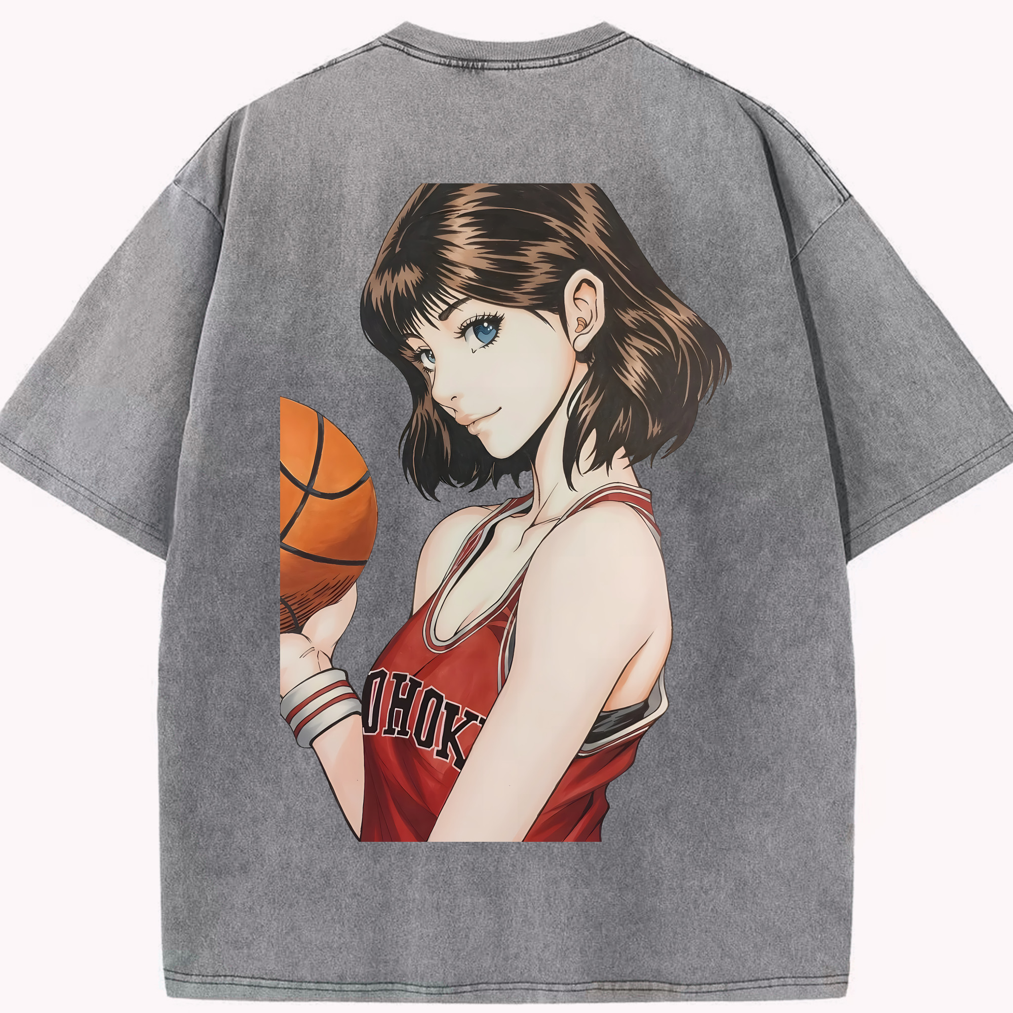 （画像用） SLAM DUNK／スラムダンク 綿100% ヴィンテージ風 半袖Tシャツ（背面プリント）