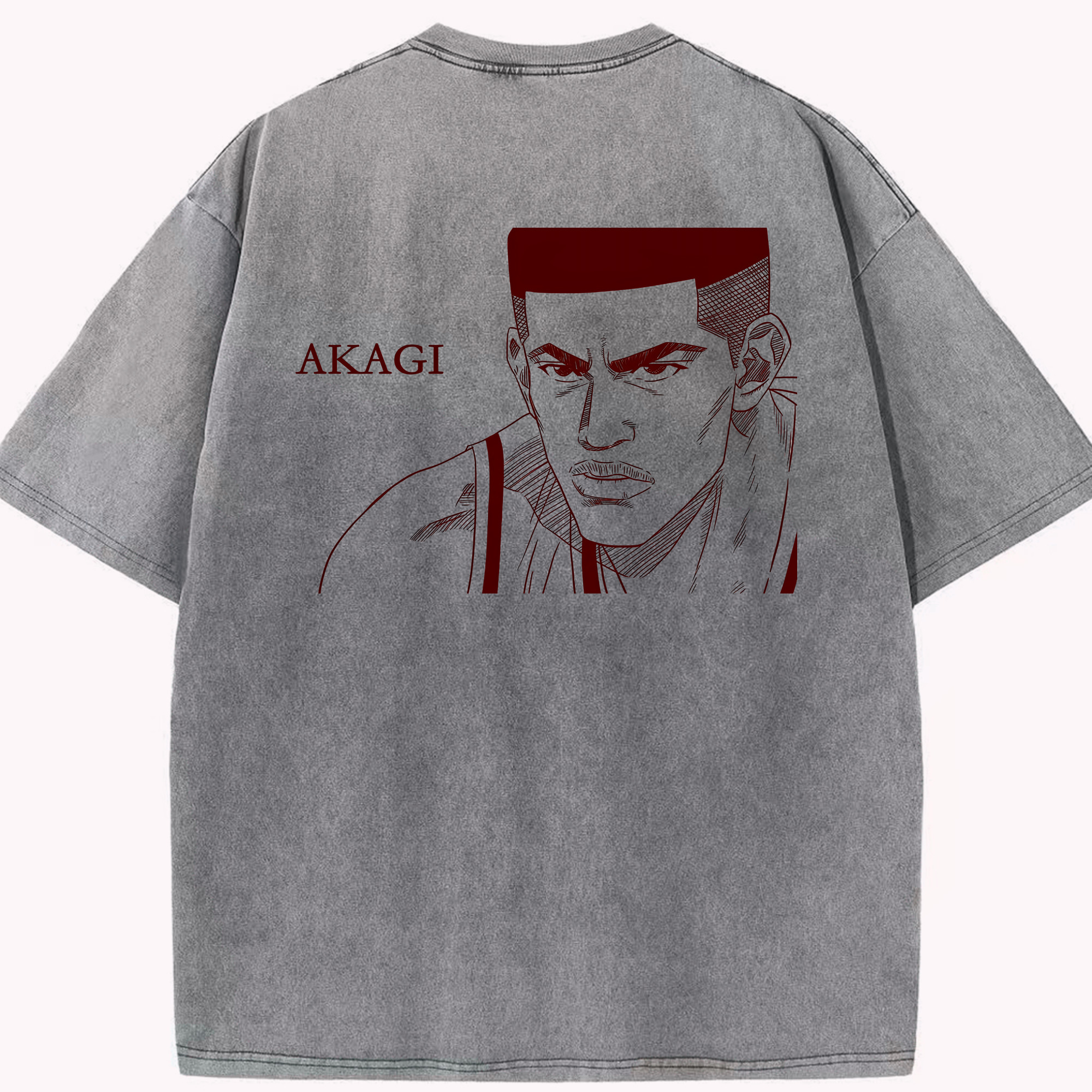 （画像用） SLAM DUNK／スラムダンク 綿100% ヴィンテージ風 半袖Tシャツ（背面プリント）