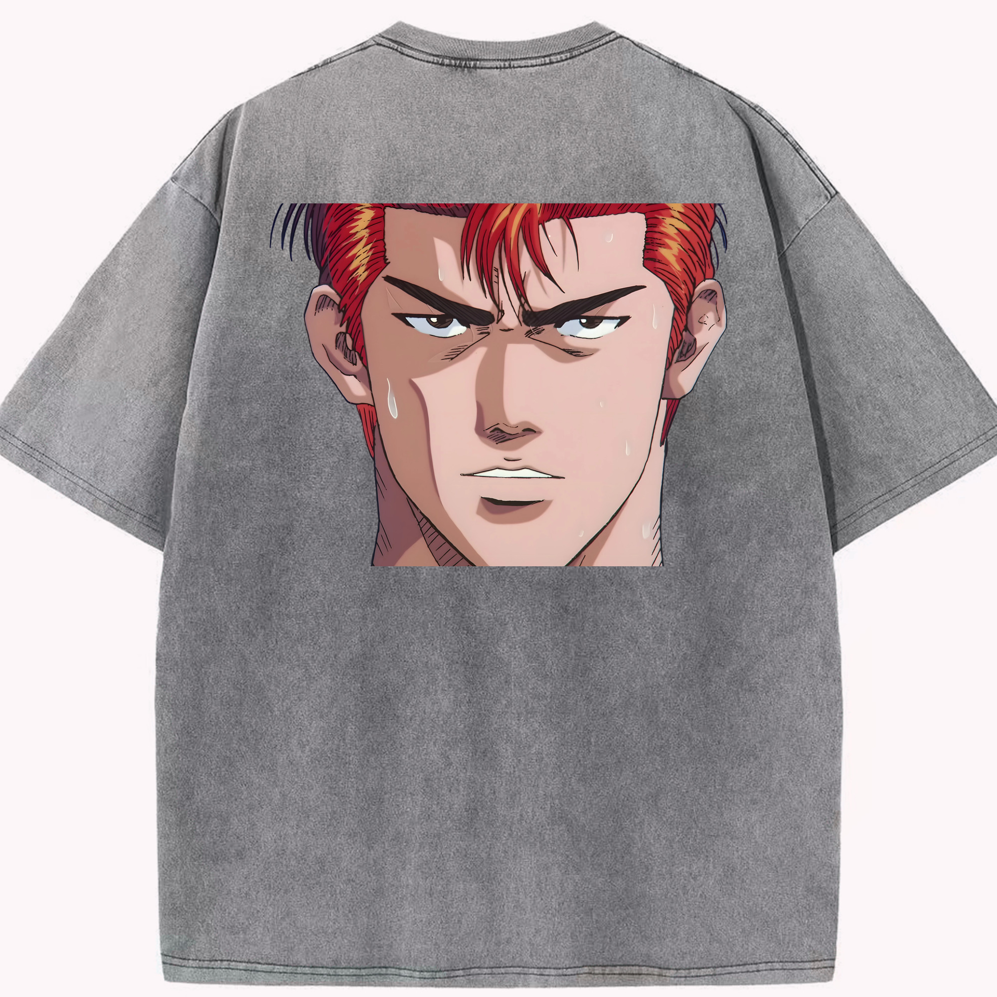 （画像用） SLAM DUNK／スラムダンク 綿100% ヴィンテージ風 半袖Tシャツ（背面プリント）