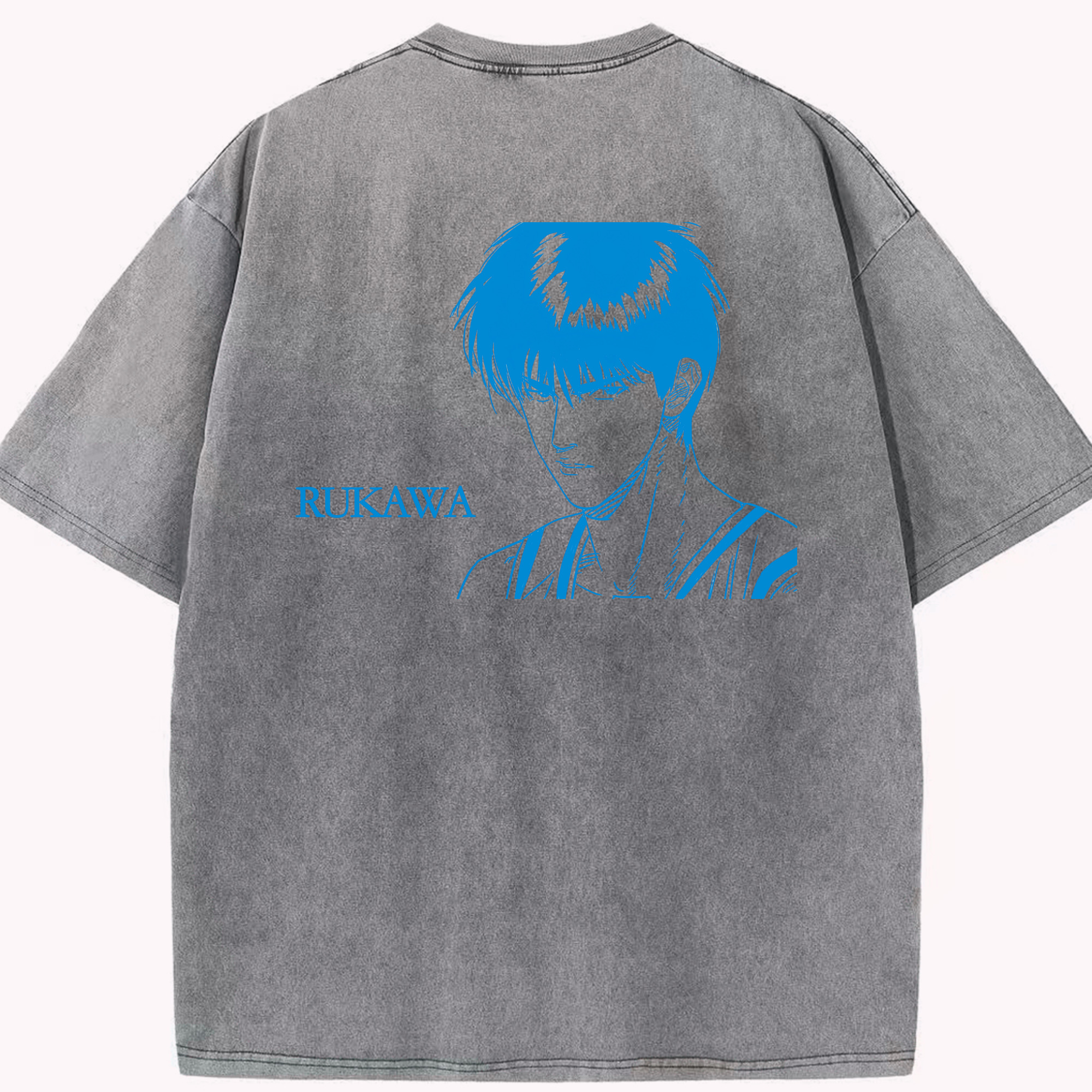 （画像用） SLAM DUNK／スラムダンク 綿100% ヴィンテージ風 半袖Tシャツ（背面プリント）