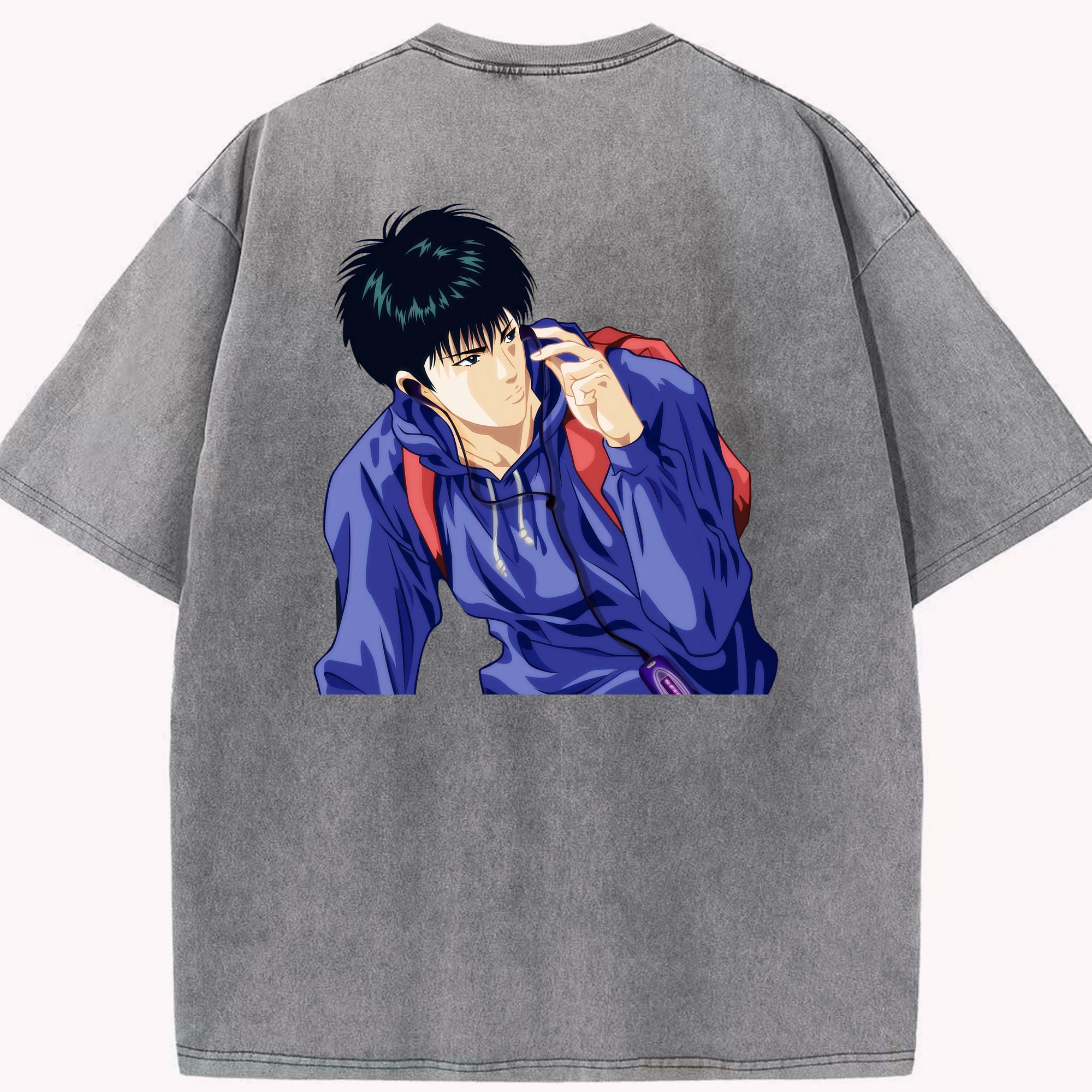 （画像用） SLAM DUNK／スラムダンク 綿100% ヴィンテージ風 半袖Tシャツ（背面プリント）
