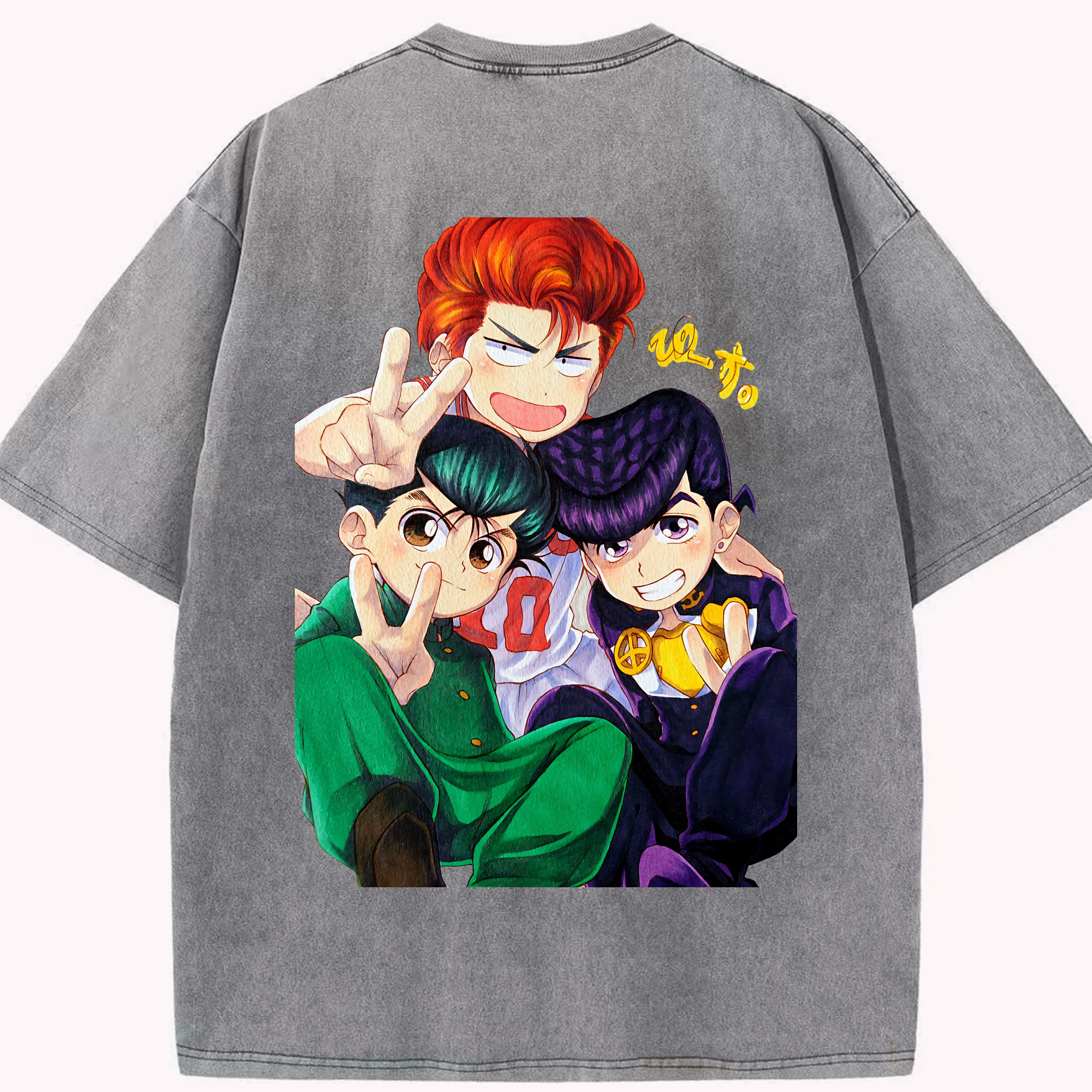 （画像用） SLAM DUNK／スラムダンク 綿100% ヴィンテージ風 半袖Tシャツ（背面プリント）