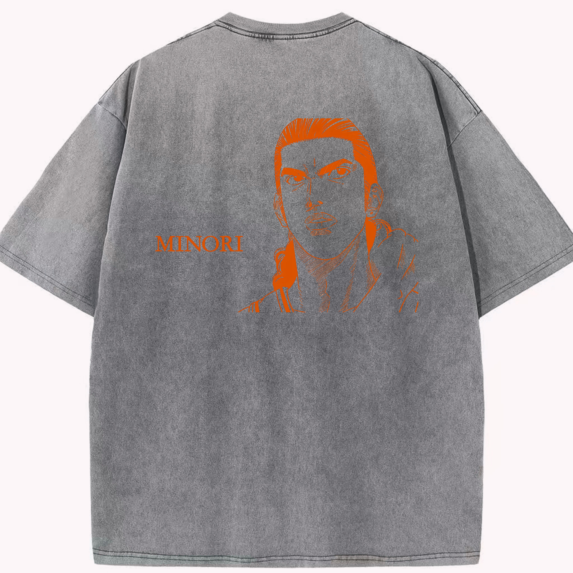 （画像用） SLAM DUNK／スラムダンク 綿100% ヴィンテージ風 半袖Tシャツ（背面プリント）