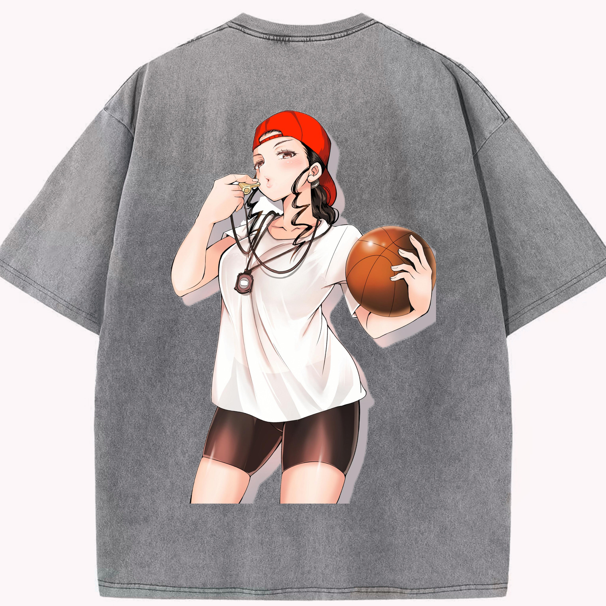 SLAM DUNK／スラムダンク 綿100% ヴィンテージ風 半袖Tシャツ（背面プリント）
