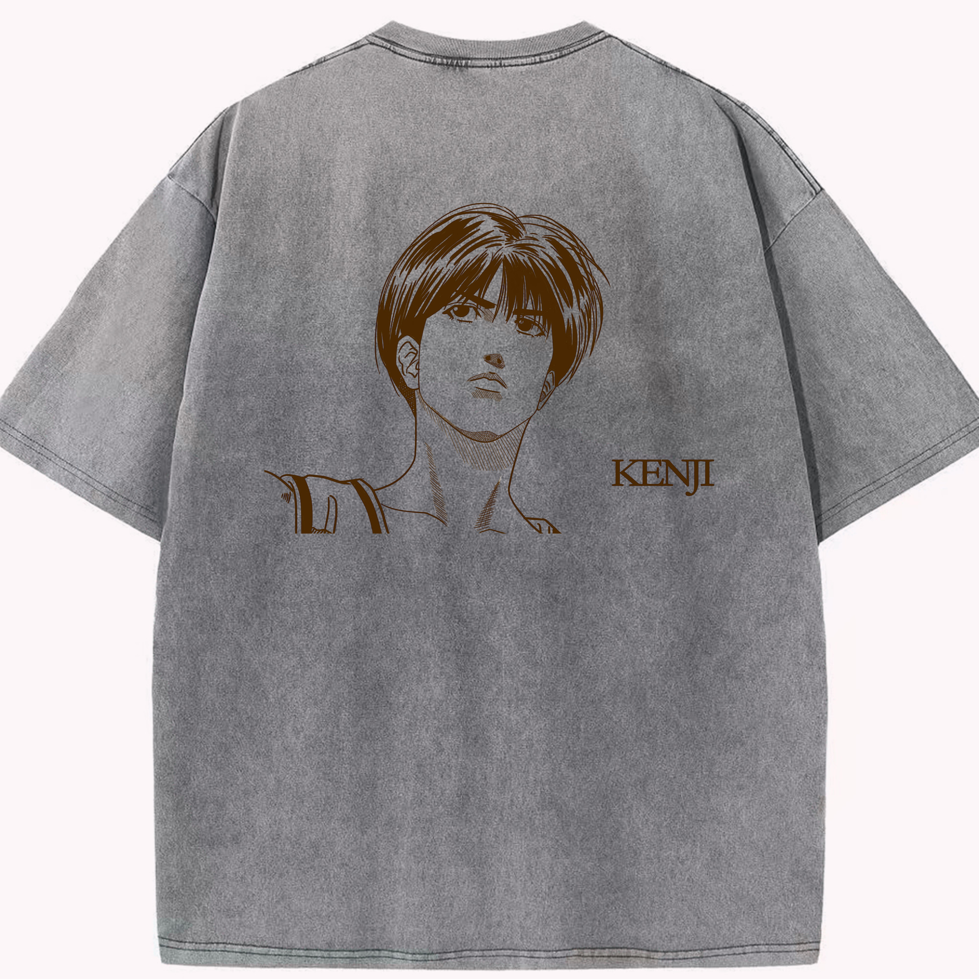 SLAM DUNK／スラムダンク 綿100% ヴィンテージ風 半袖Tシャツ（背面プリント）
